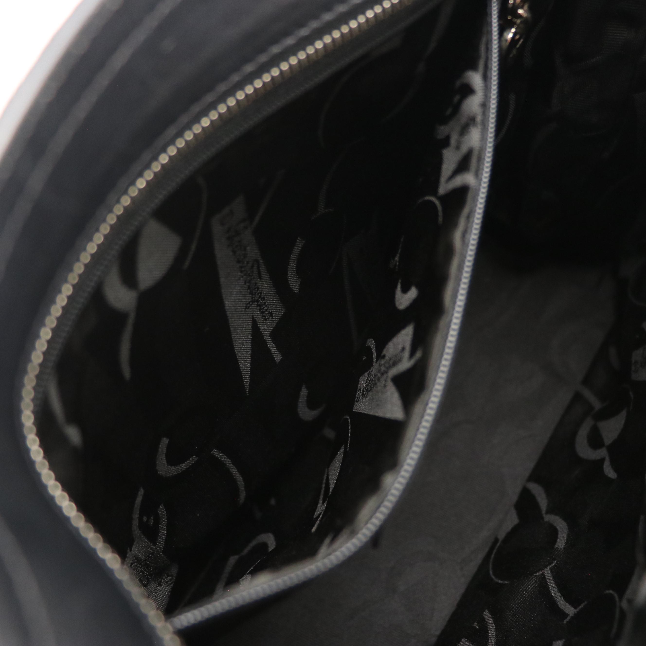 Salvatore Ferragamo Vara Chain Tote in Black Tiered Grosgrain Ribbon