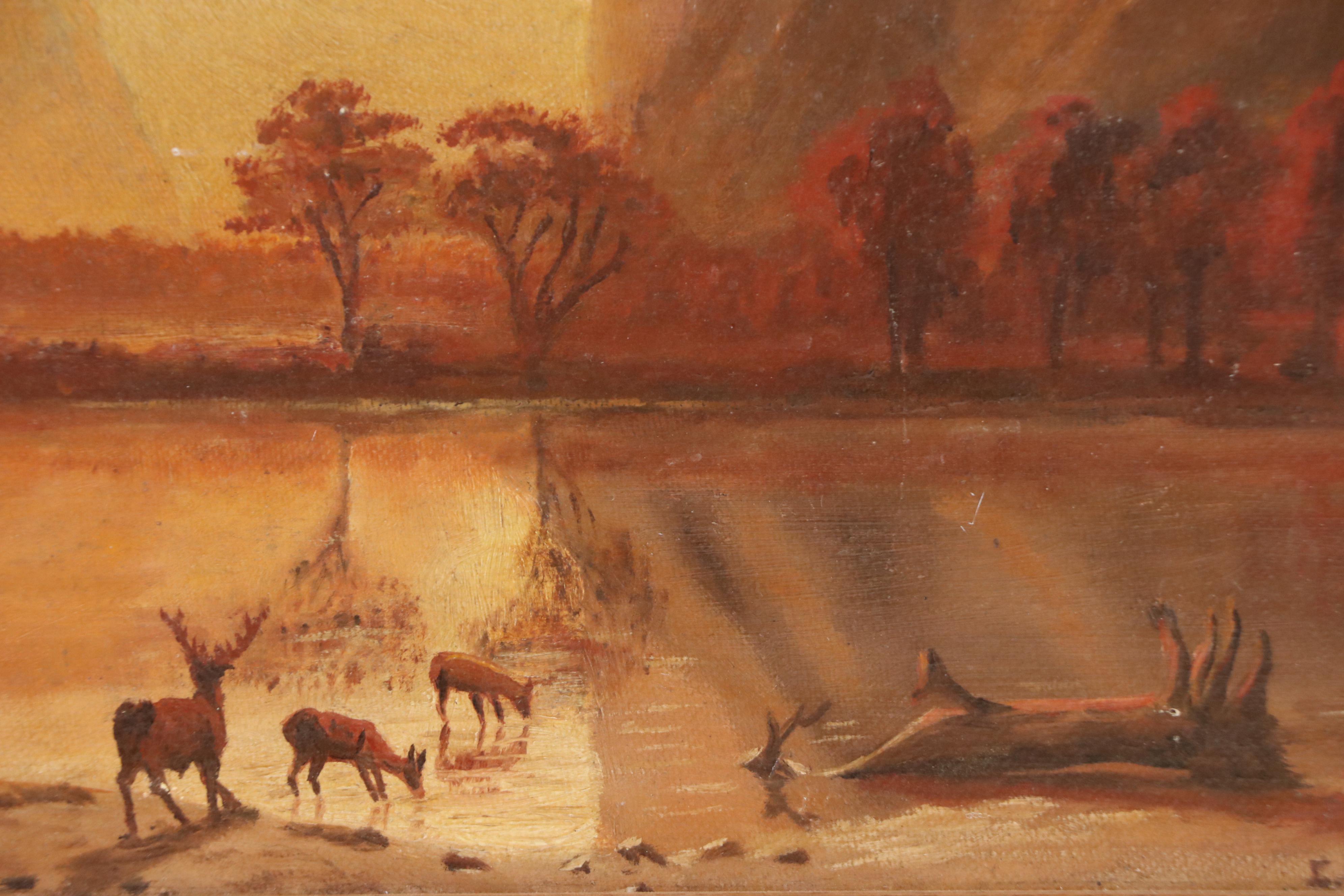 E. Murphy Oil Landscape After Albert Bierstadt "Valley of the Yosemite," 20th C.