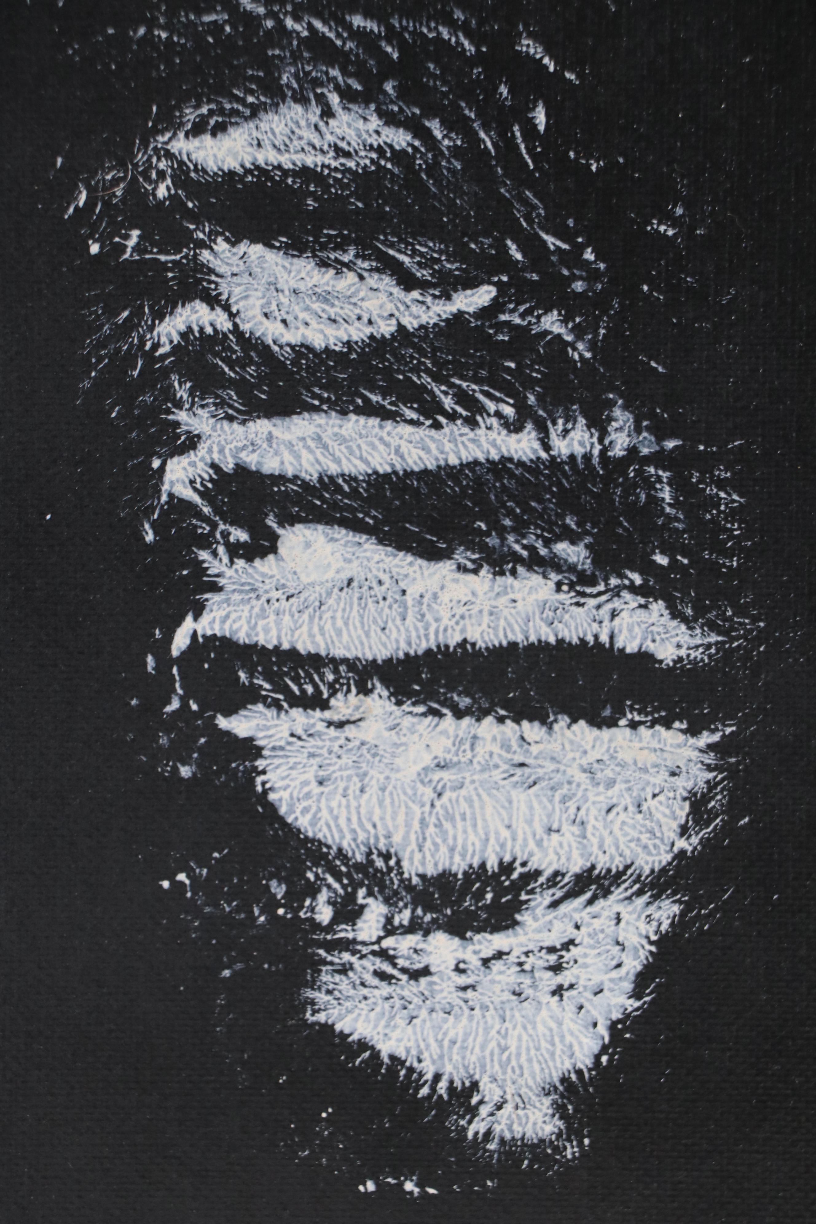 Cincinnati Zoo Rumps for Refuge Okapi Stamped Acrylic Painting, 2022