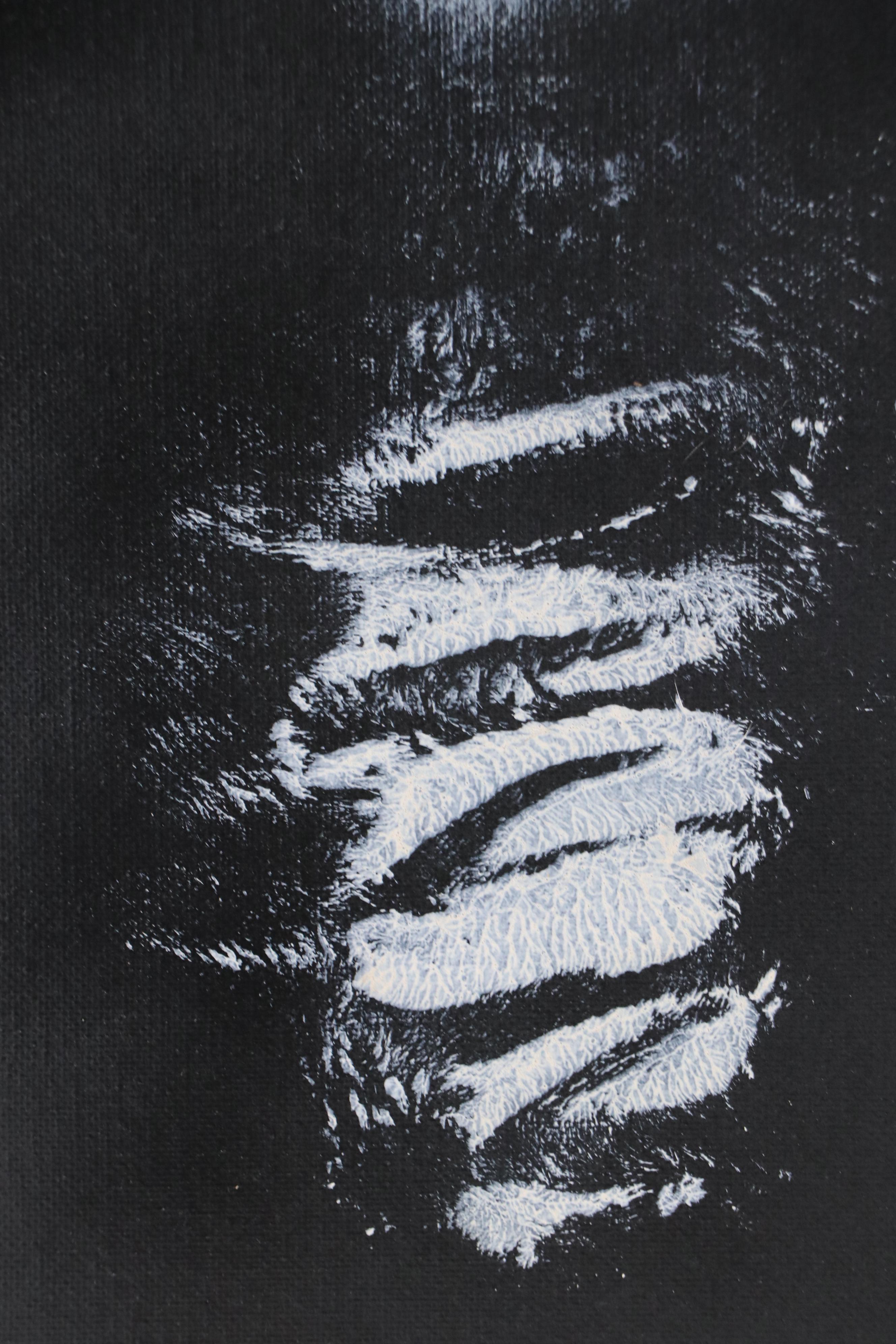 Cincinnati Zoo Rumps for Refuge Okapi Stamped Acrylic Painting, 2022