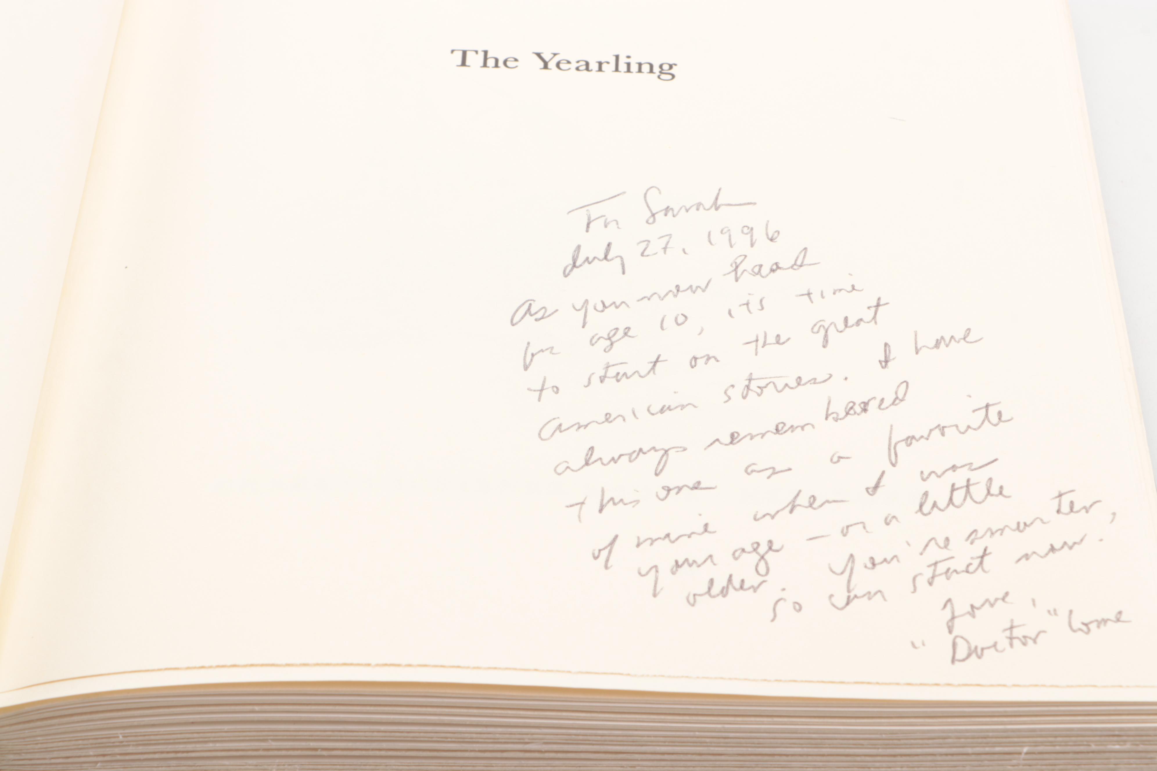 N. C. Wyeth Illustrated "The Yearling" by Marjorie Kinnan Rawlings and More