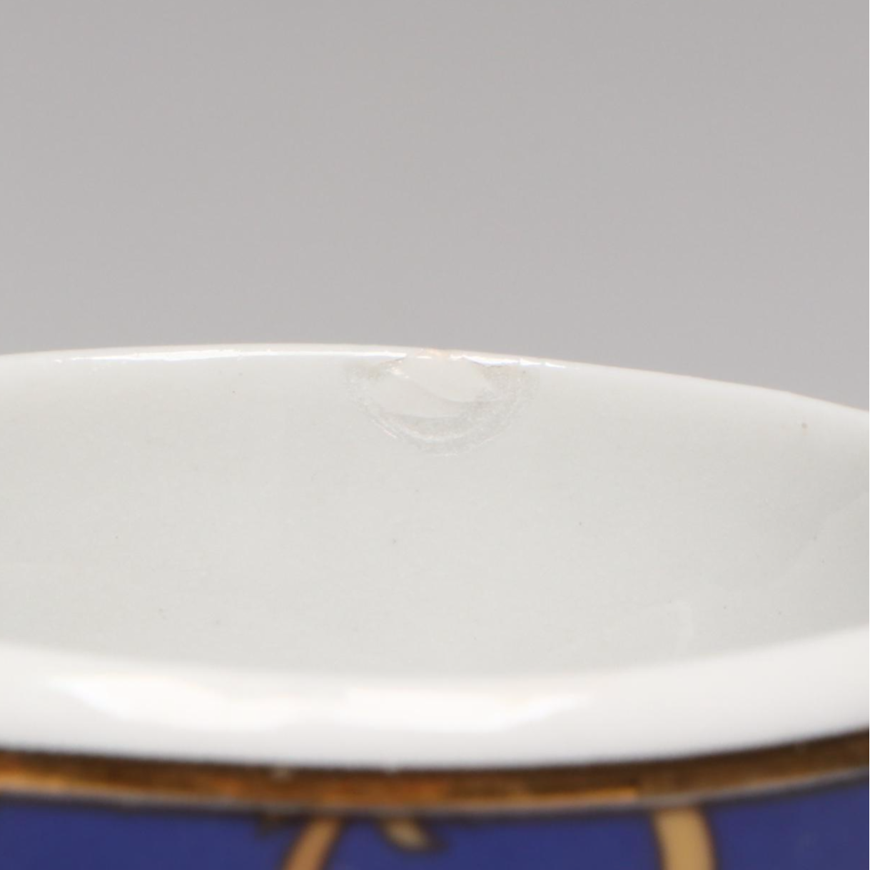 Gilt Arabesque Foliated Miniature Ceramic Tea Set with Case