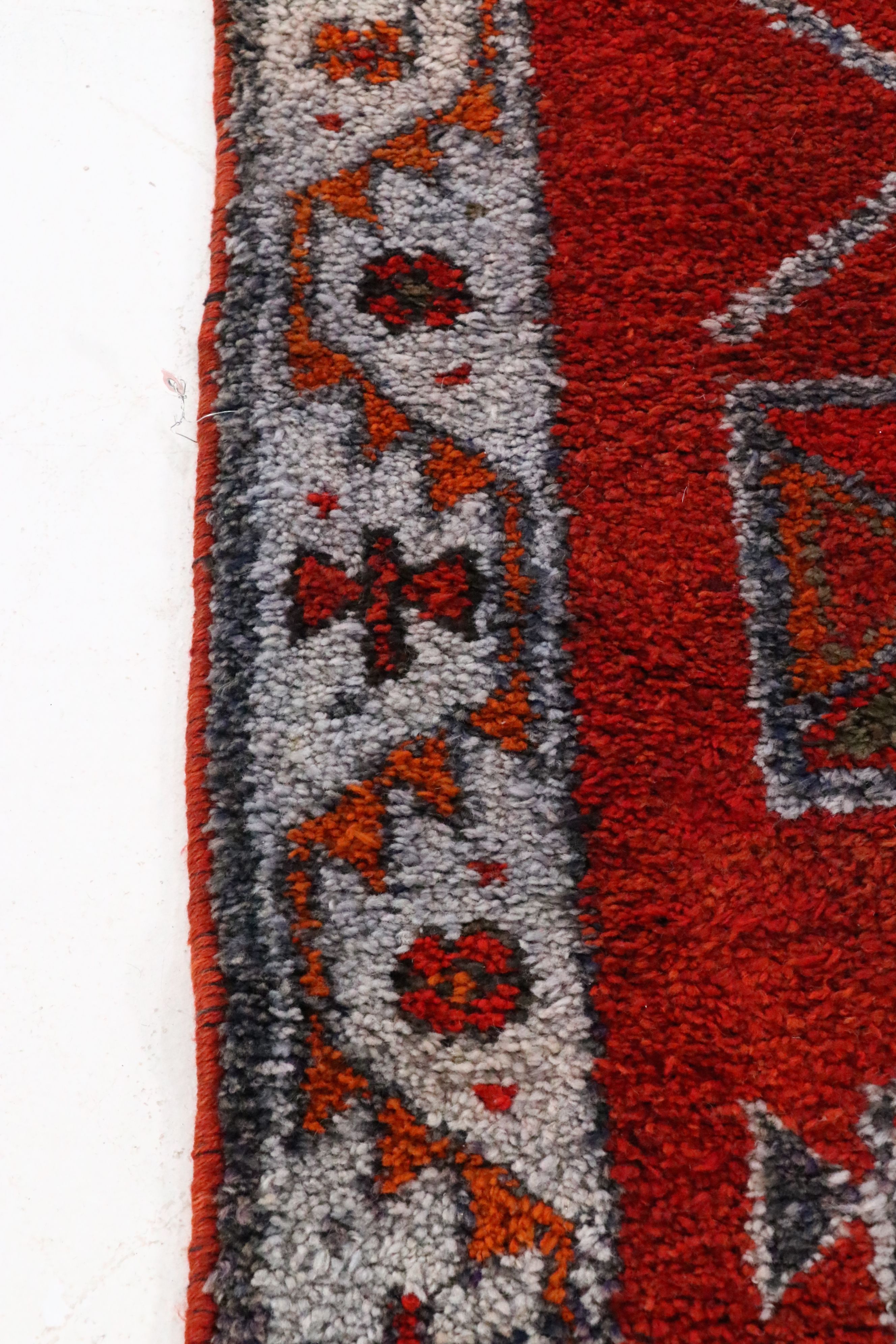 3'7 x 14' Hand-Knotted Moroccan Berber Long Rug