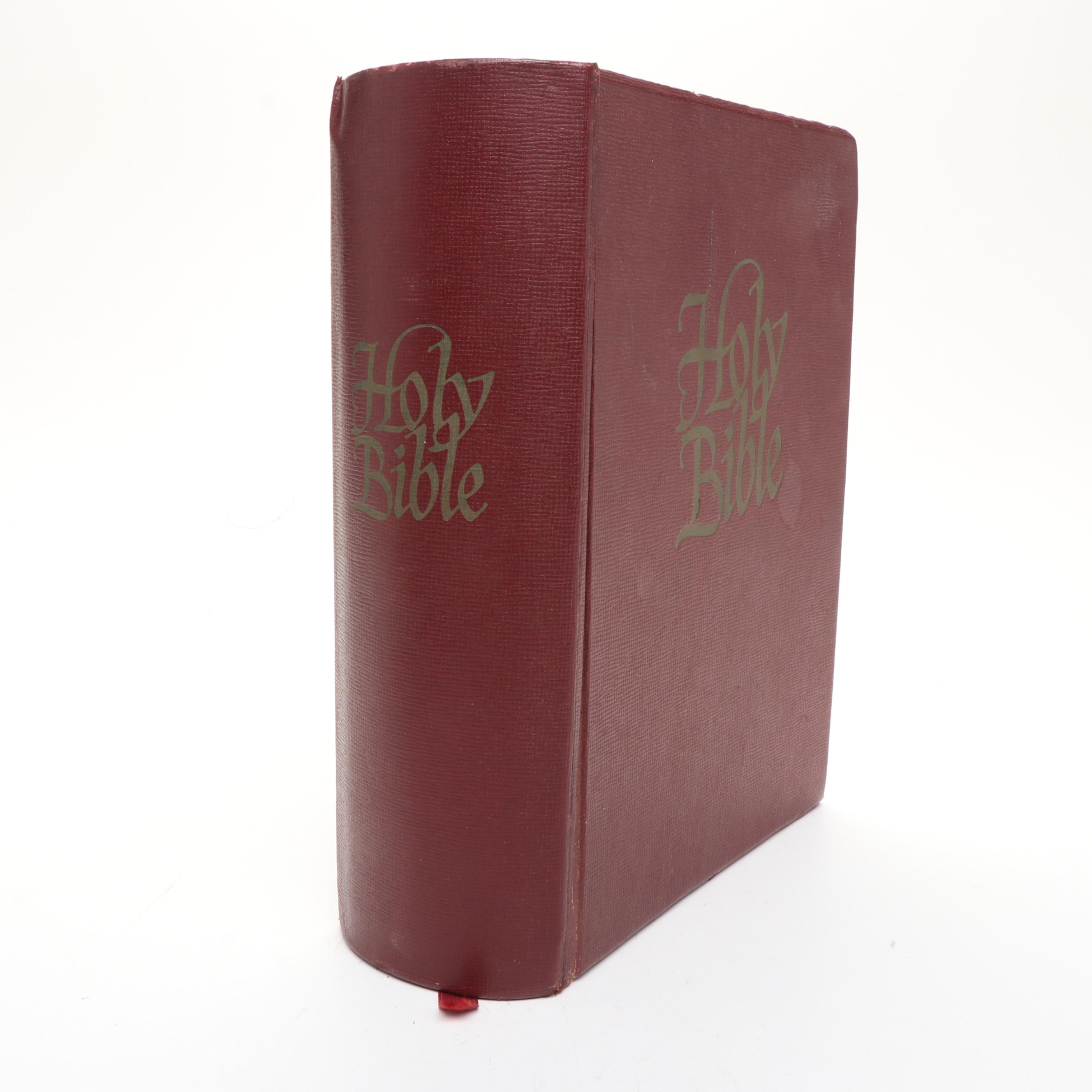 Embossed Leather Bound Self-Pronouncing Edition Holy Bible and More Bibles