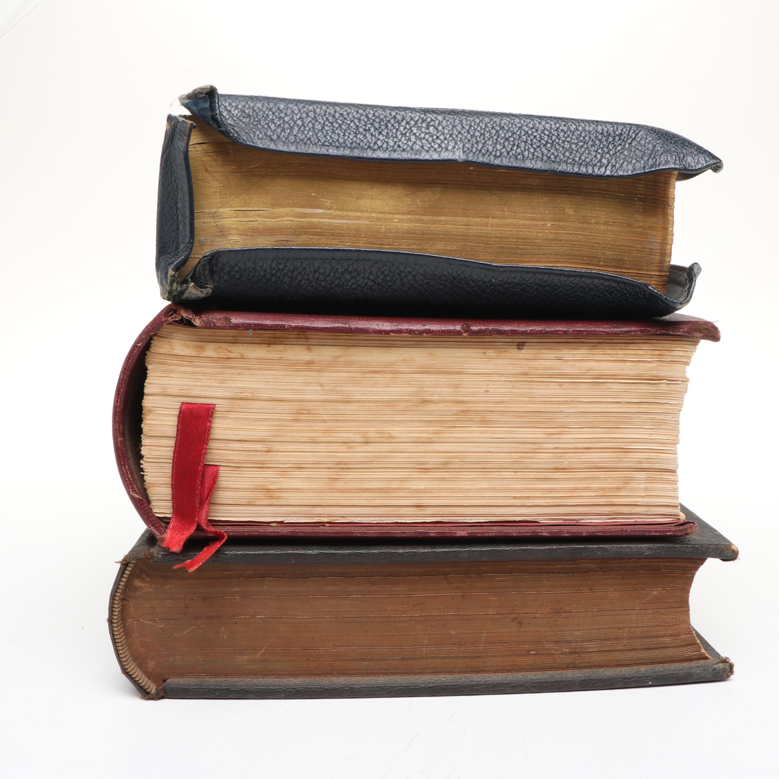 Embossed Leather Bound Self-Pronouncing Edition Holy Bible and More Bibles