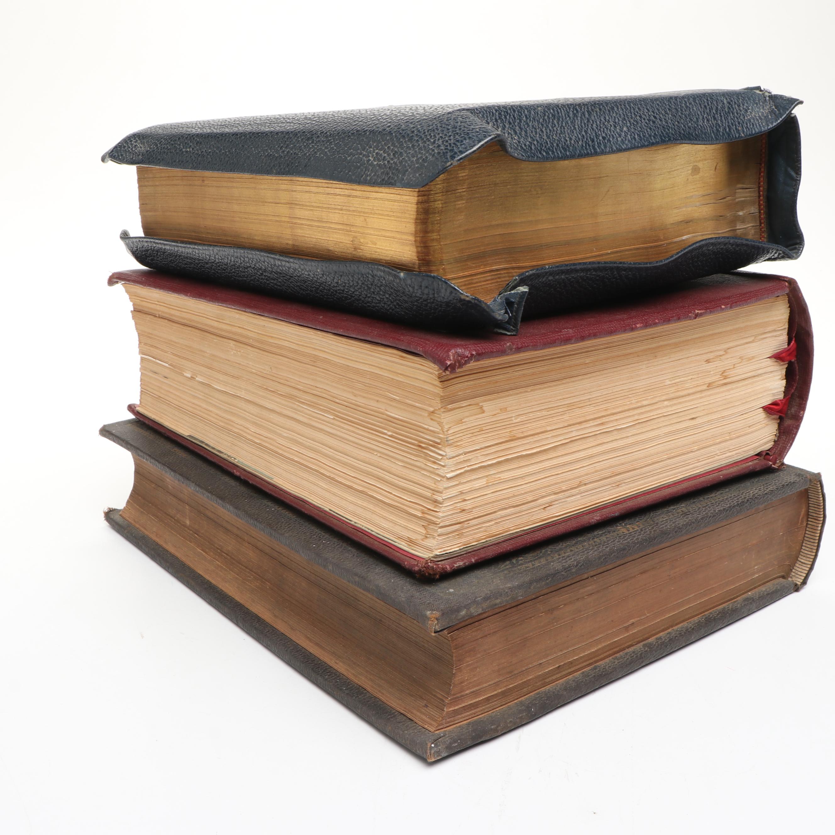 Embossed Leather Bound Self-Pronouncing Edition Holy Bible and More Bibles