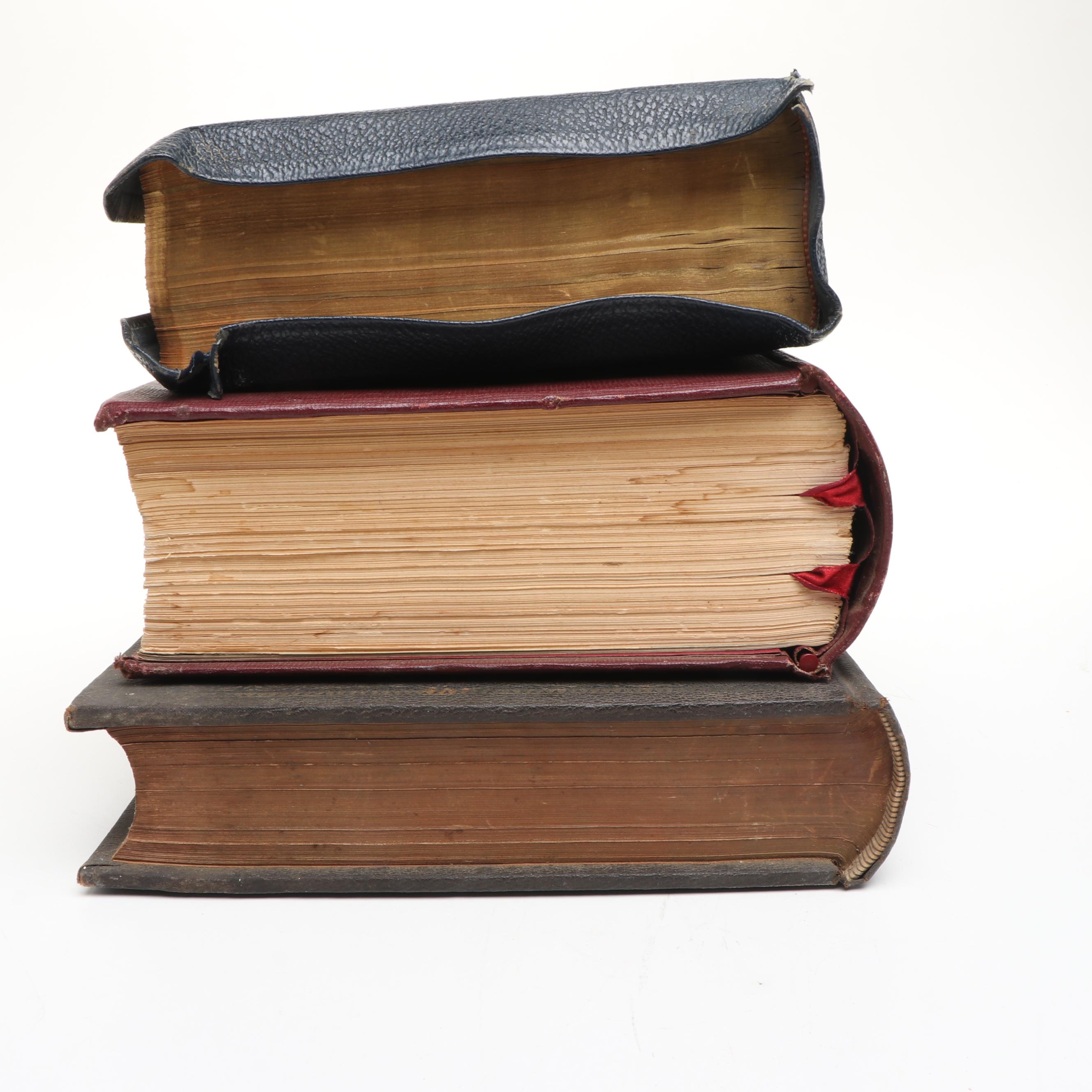 Embossed Leather Bound Self-Pronouncing Edition Holy Bible and More Bibles