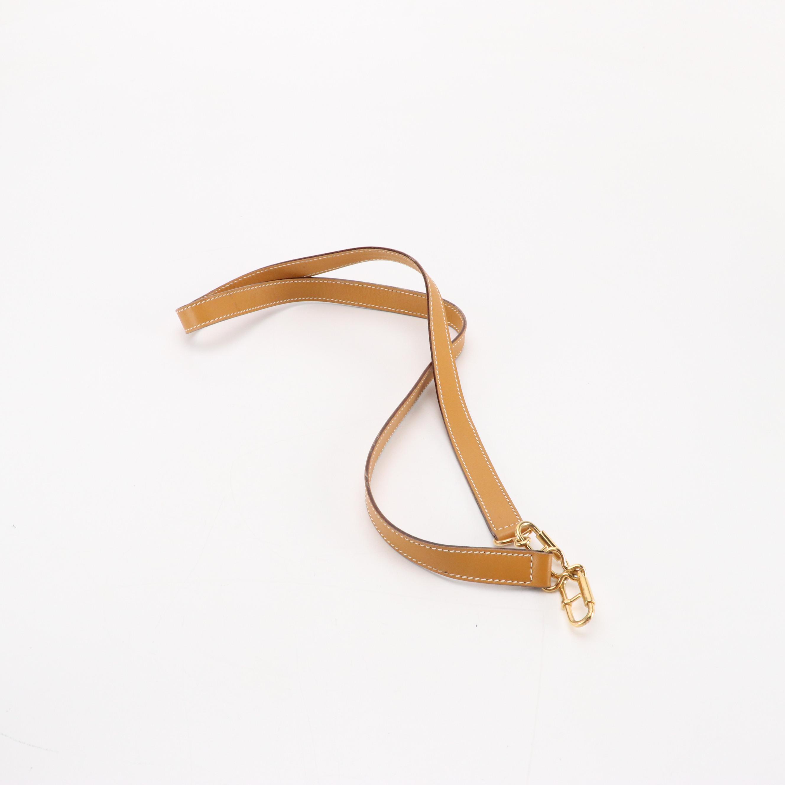 Gucci Business Bag in Micro GG Supreme Canvas and Tan Leather