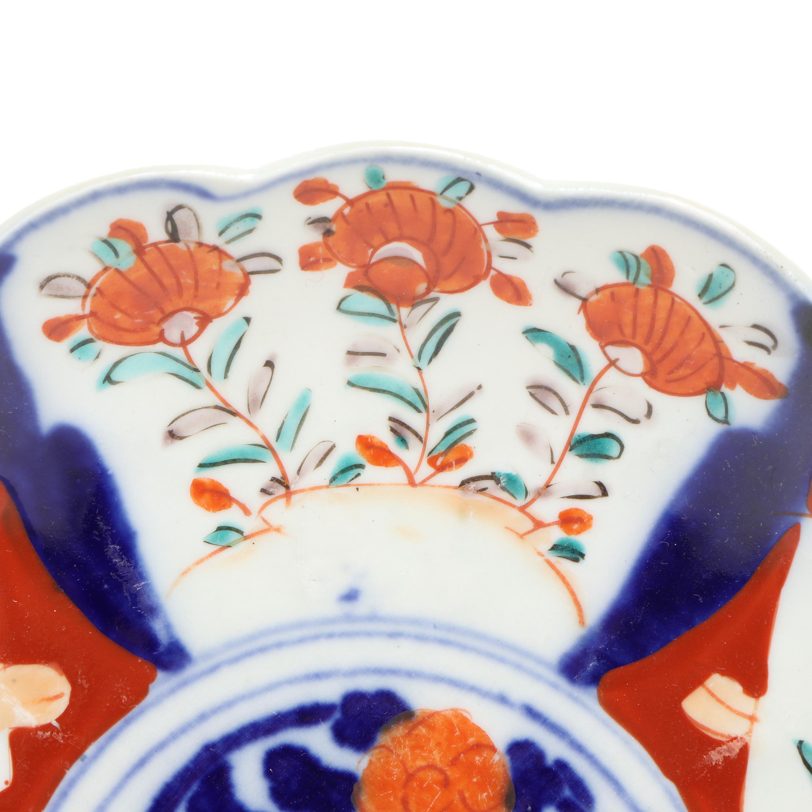 Japanese Porcelain Imari Charger and Low Bowls