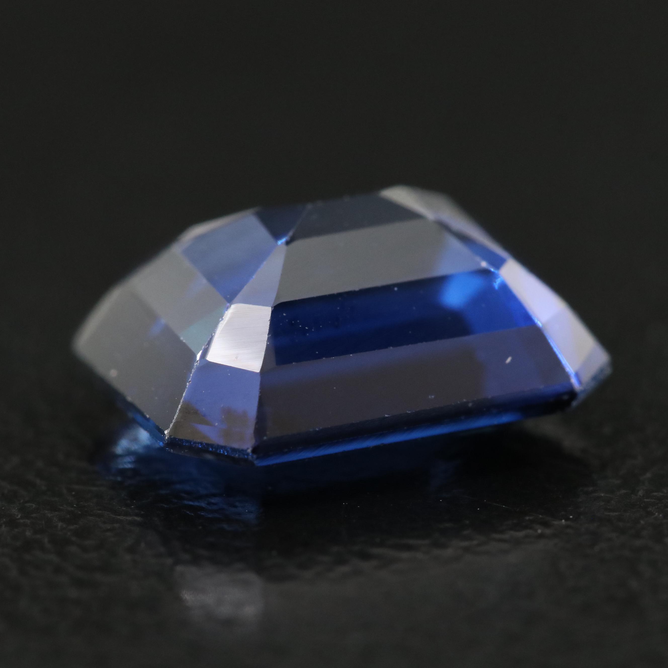 Loose 5.74 CT Lab Grown Sapphire
