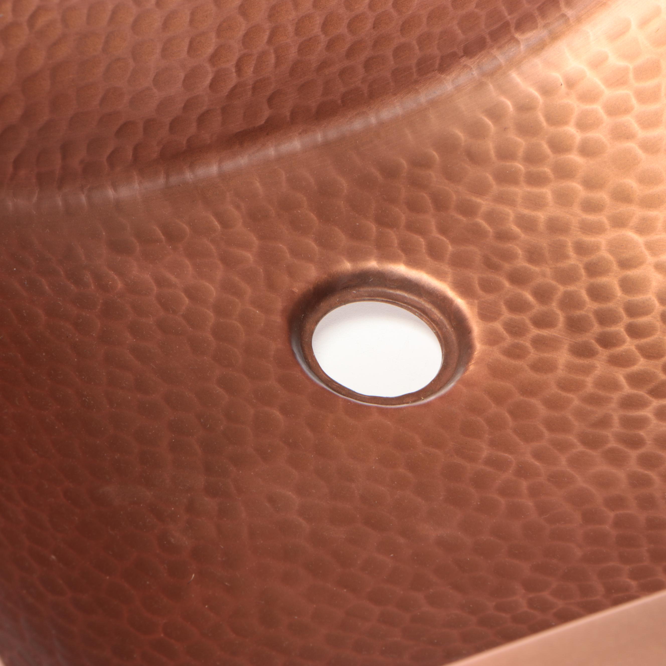 Hammered Copper Bathroom Sink