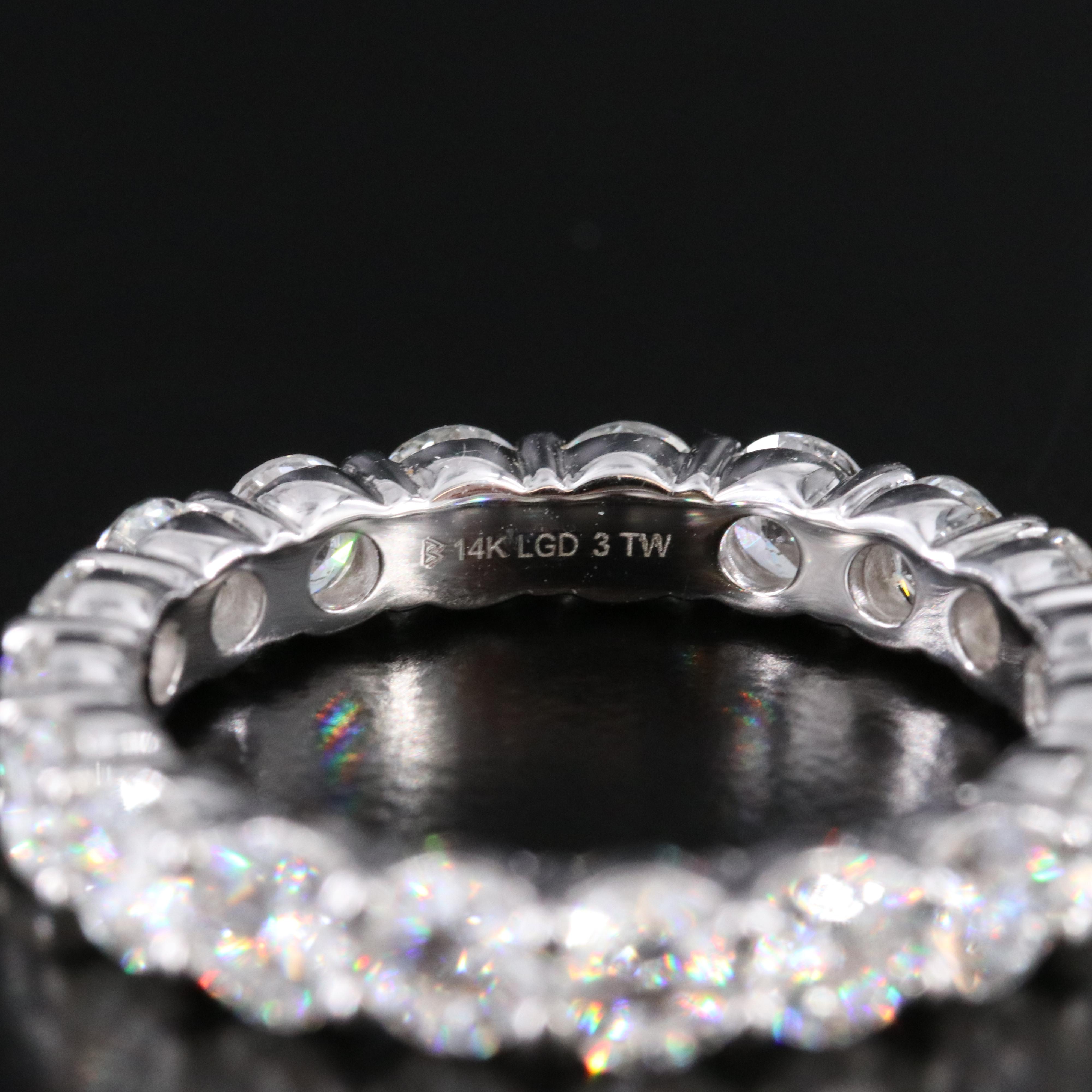 14K 3.00 CTW Lab Grown Diamond Eternity Band