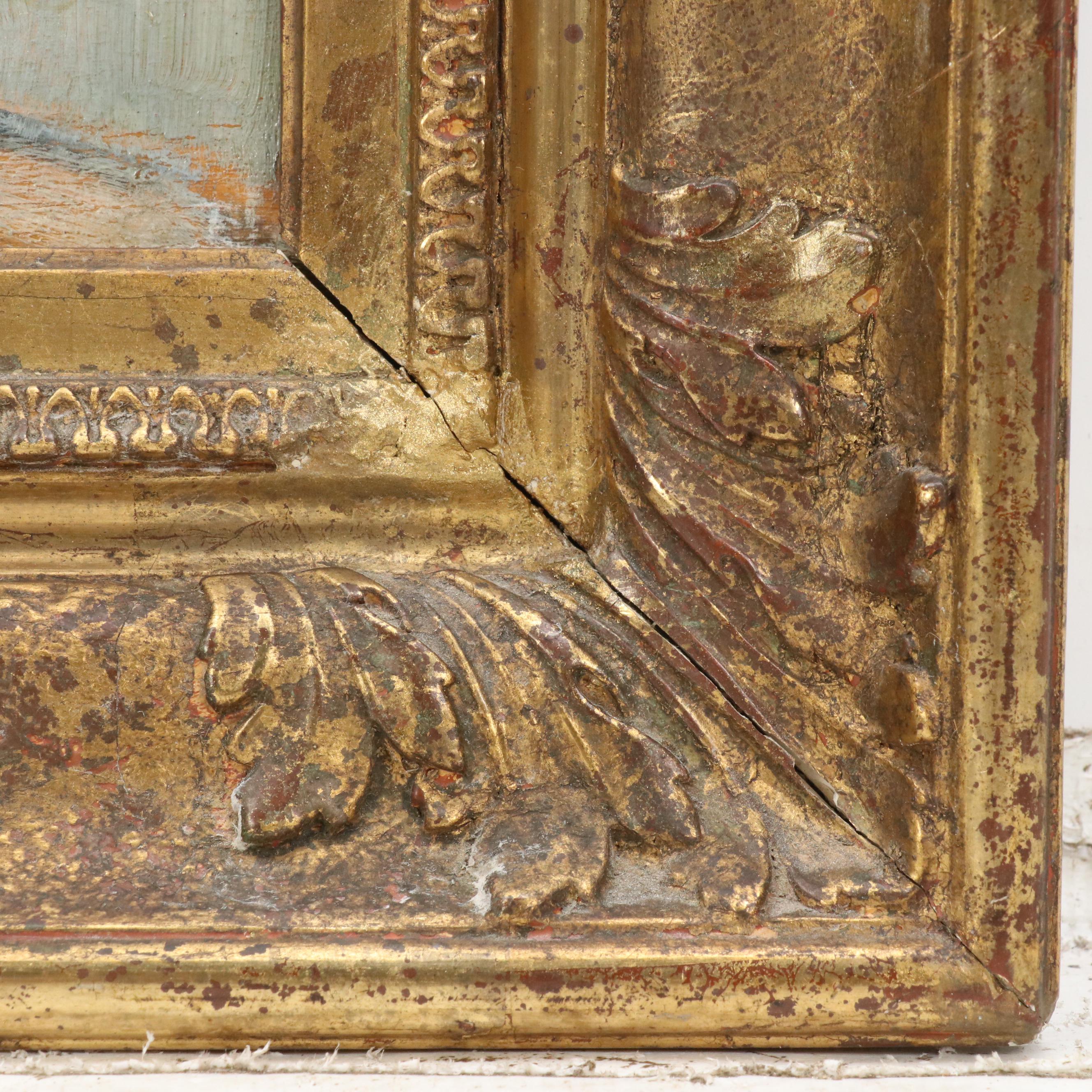 Riverside Landscape Oil Painting "Grève de Toulven"