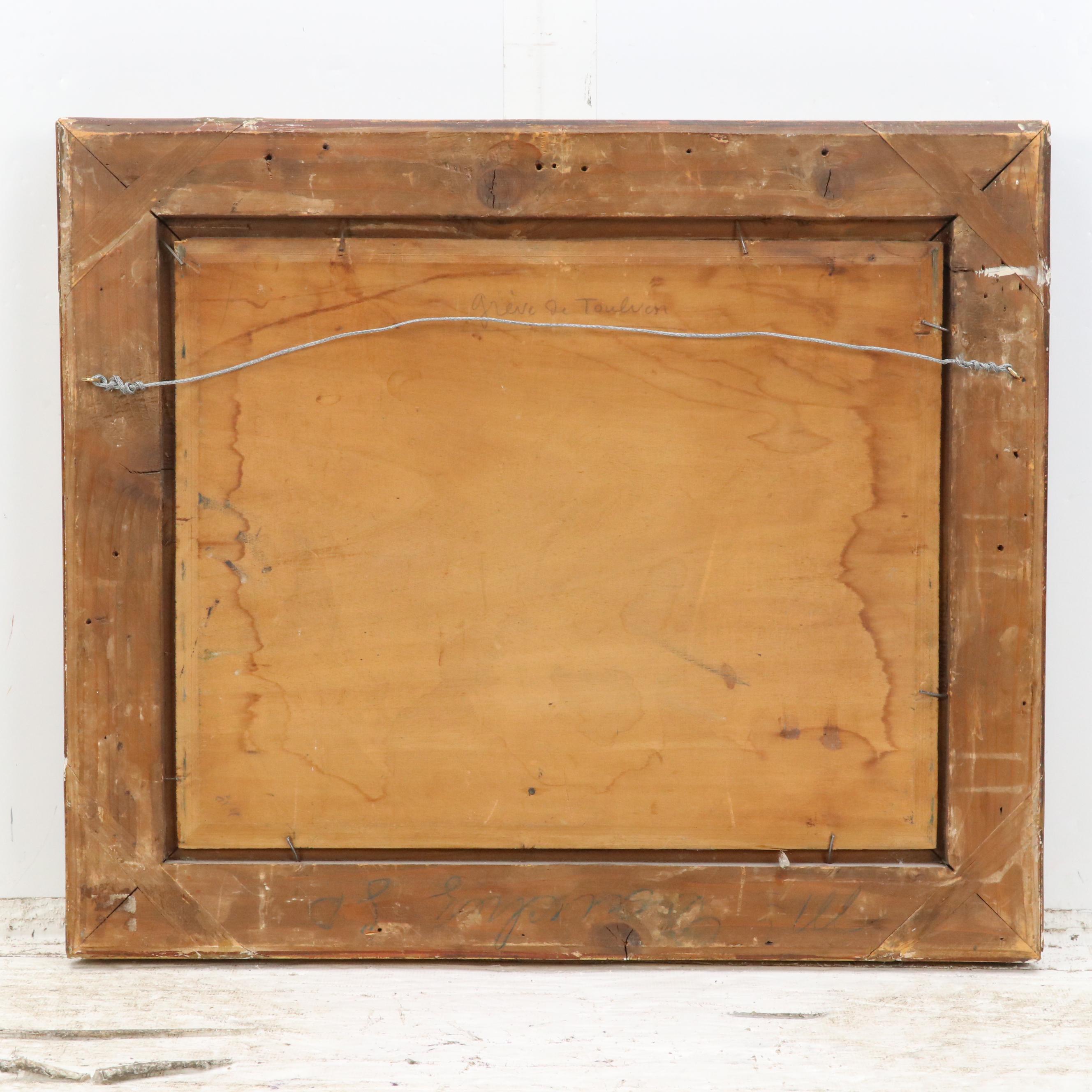 Riverside Landscape Oil Painting "Grève de Toulven"