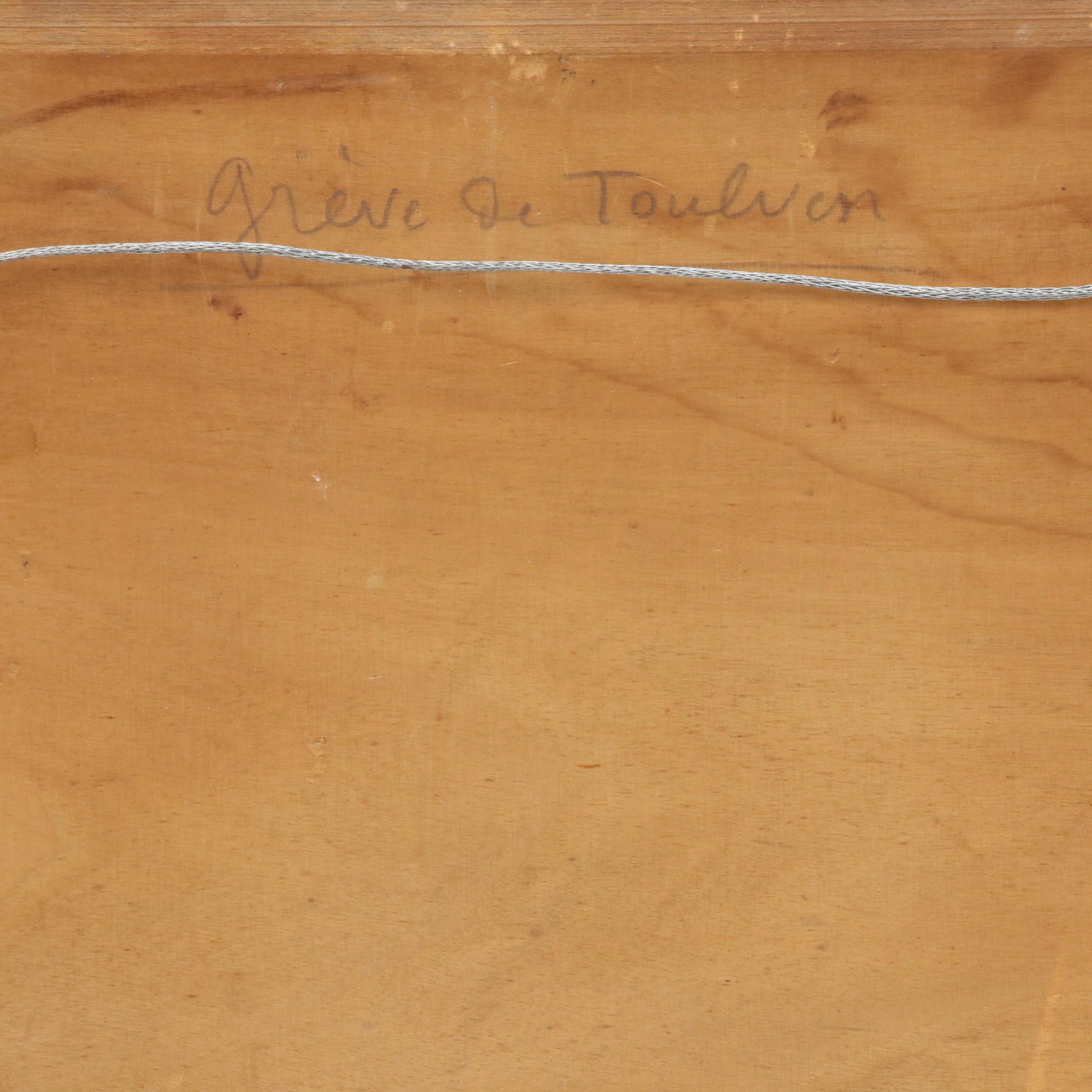 Riverside Landscape Oil Painting "Grève de Toulven"