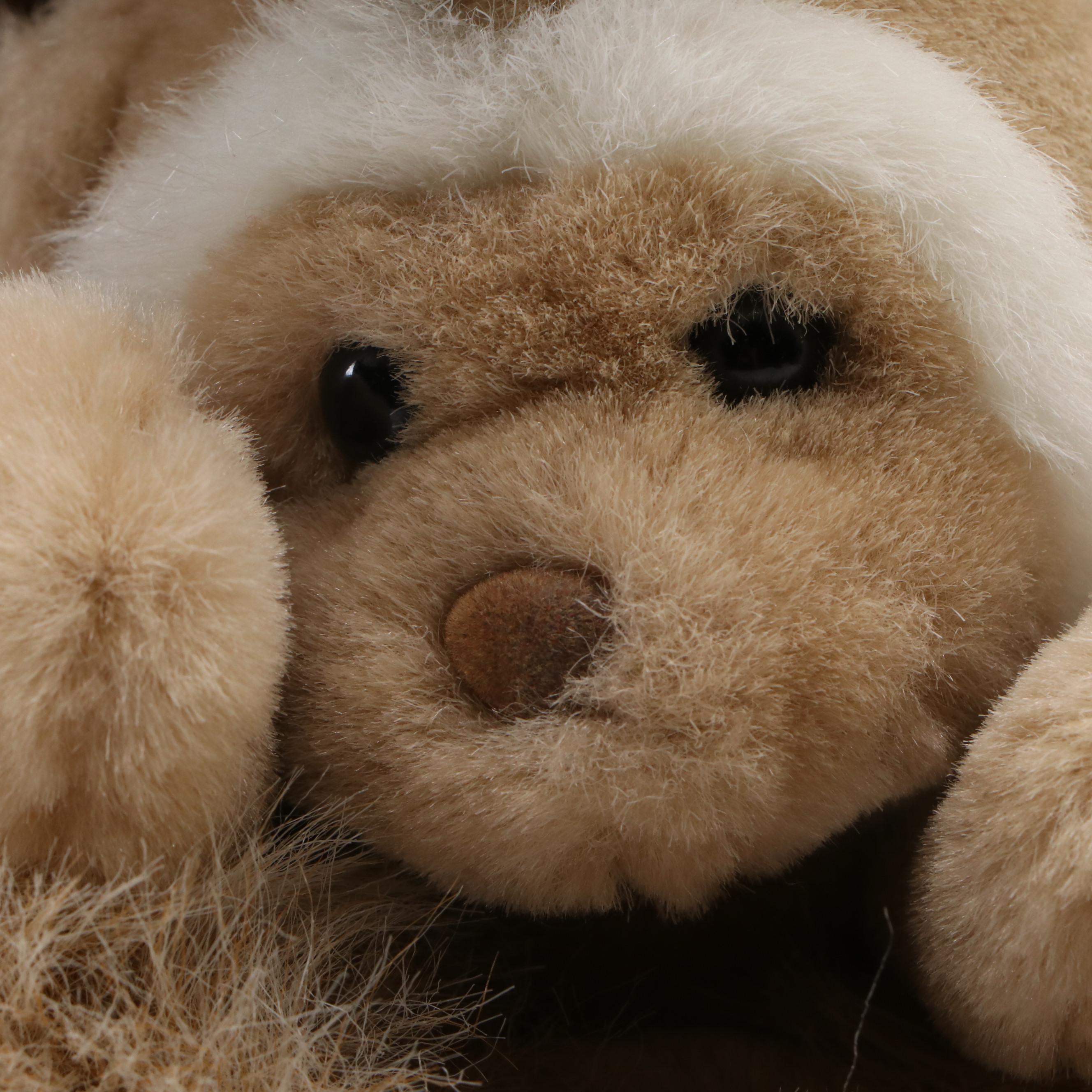 Avon Tan Stuffed Monkey and Baby, 1996