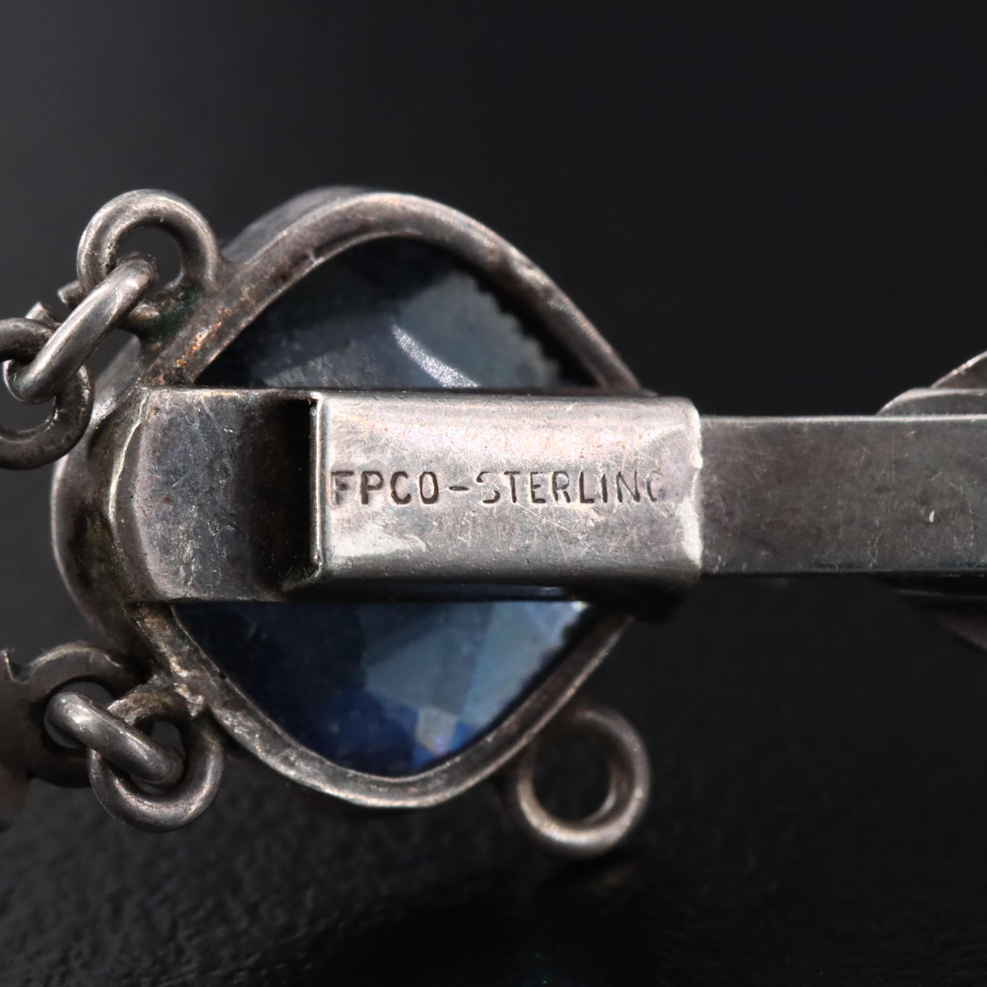 Vintage Sterling Fancy Link Bracelet