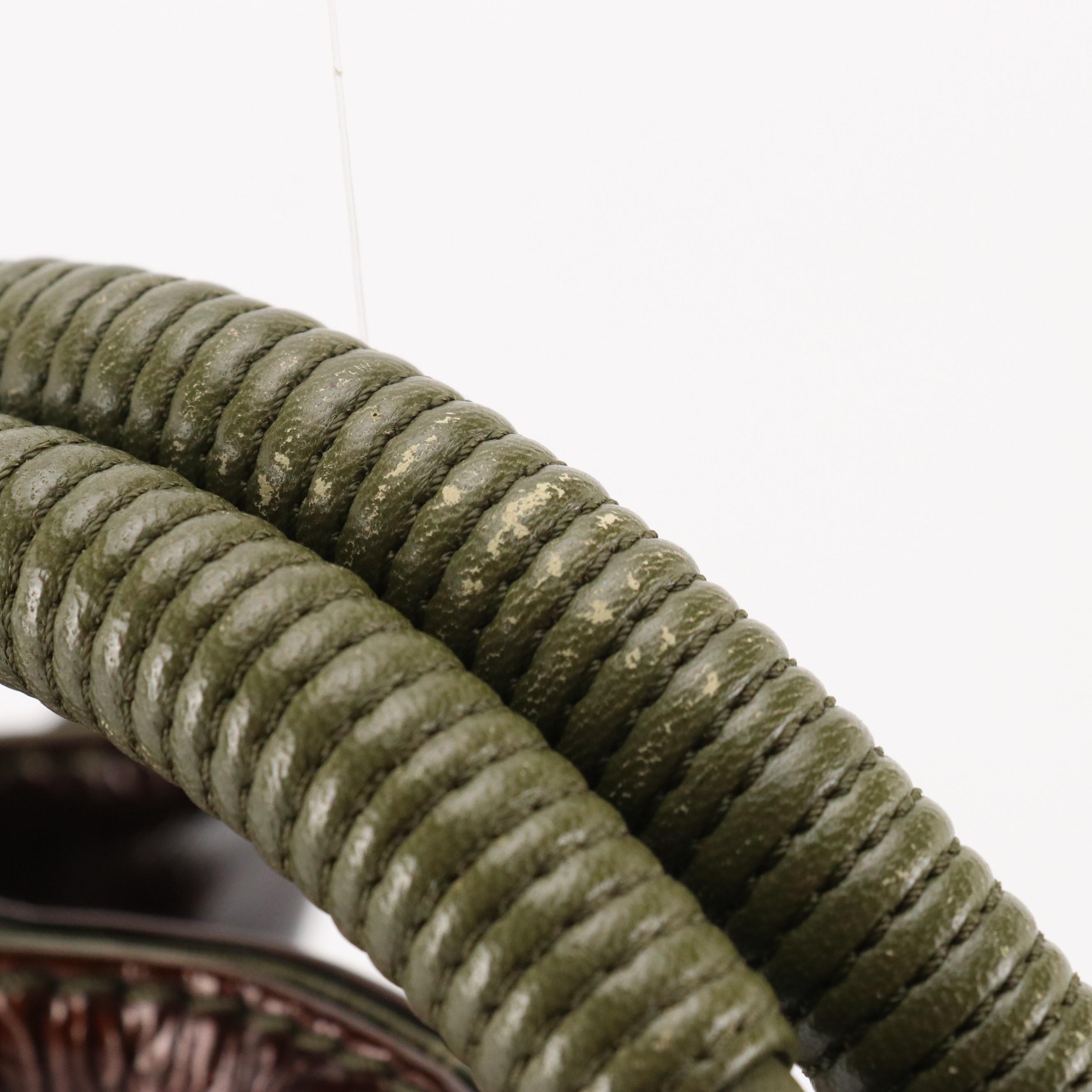 Loewe Aire Soft Top Handle Handbag in Burgundy Crinkled Patent Leather