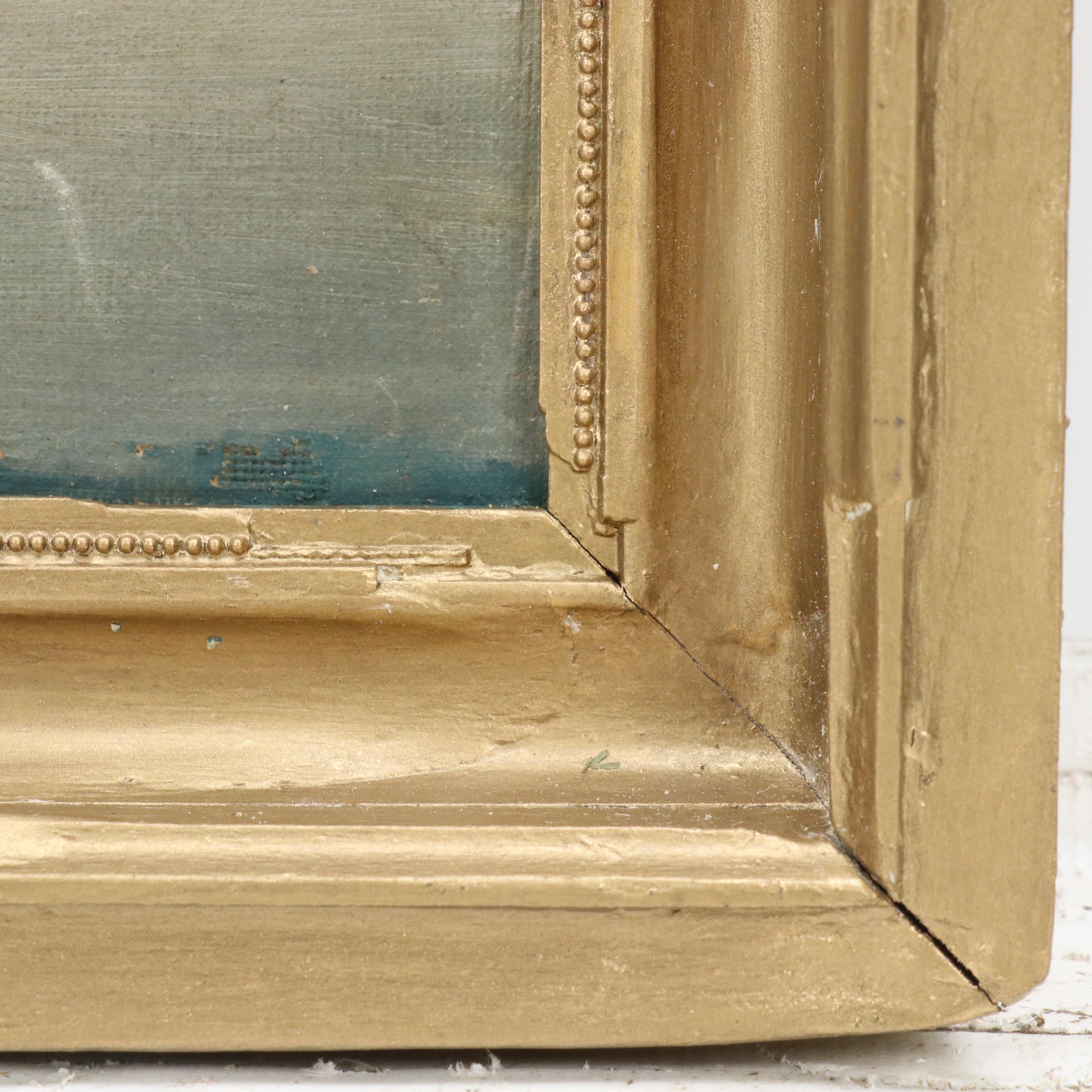 American School Pastoral Landscape Oil Painting, 1915