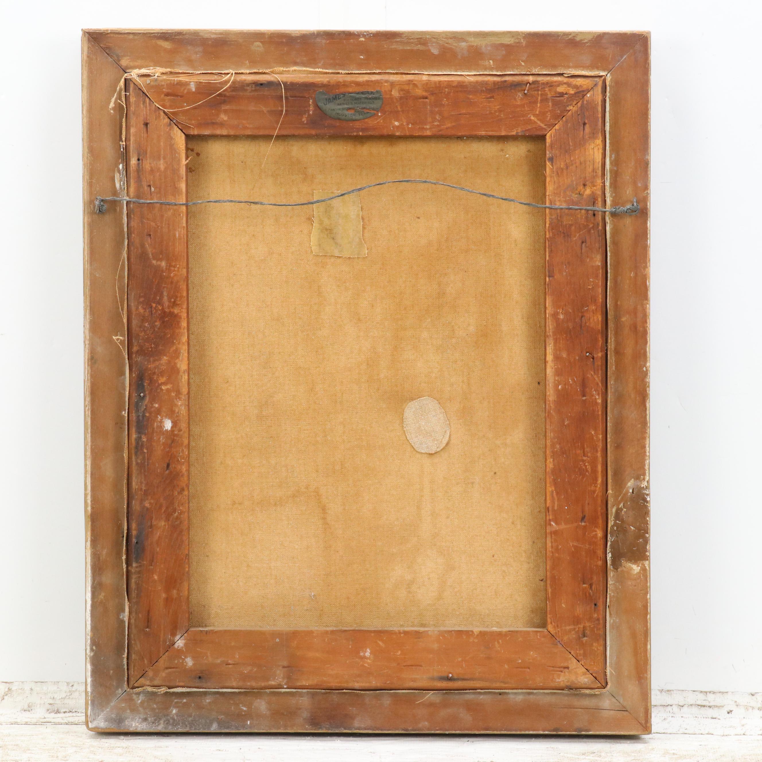 American School Pastoral Landscape Oil Painting, 1915