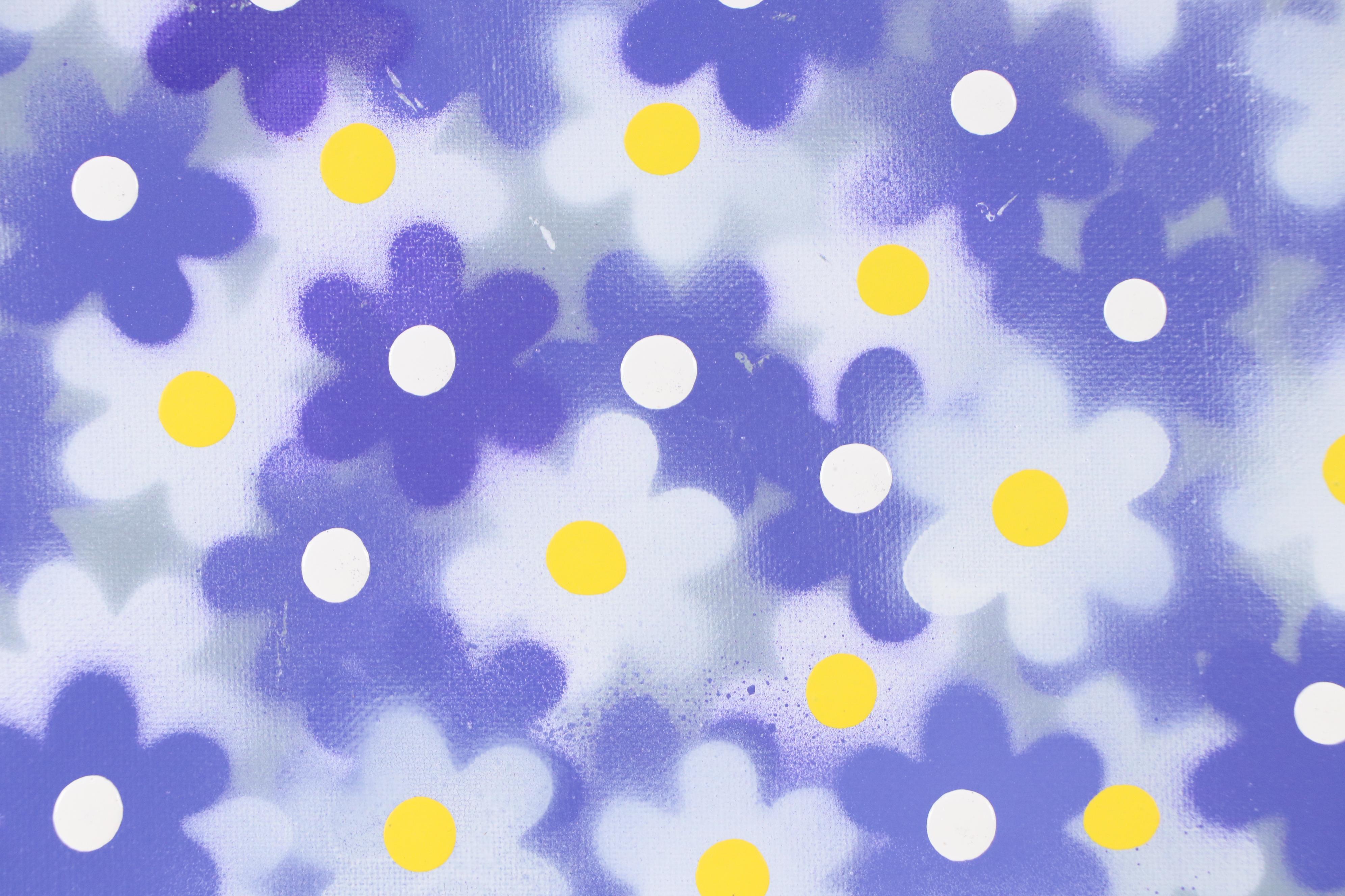 Jason Michael Durham Stylized Floral Still Life Mixed Media Painting "Bouquet"