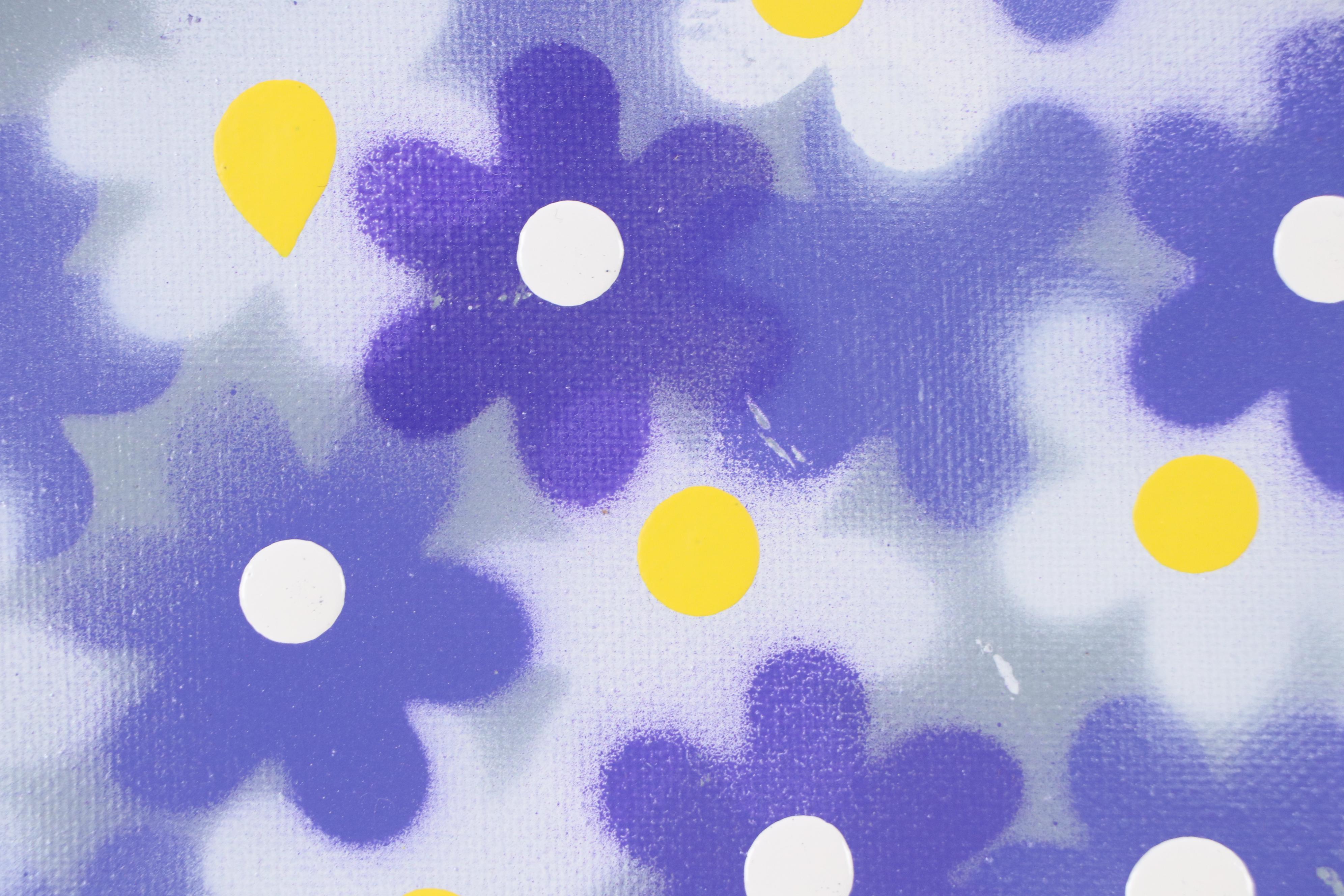 Jason Michael Durham Stylized Floral Still Life Mixed Media Painting "Bouquet"