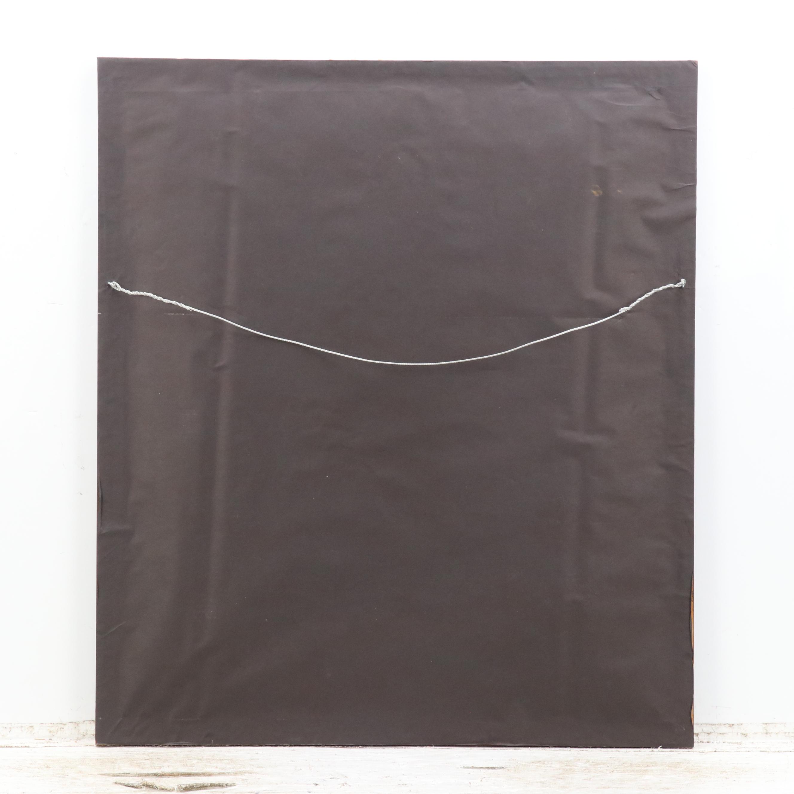 Joan Ashley Rothermel Watercolor Portrait Painting of Elderly Woman, Circa 1970