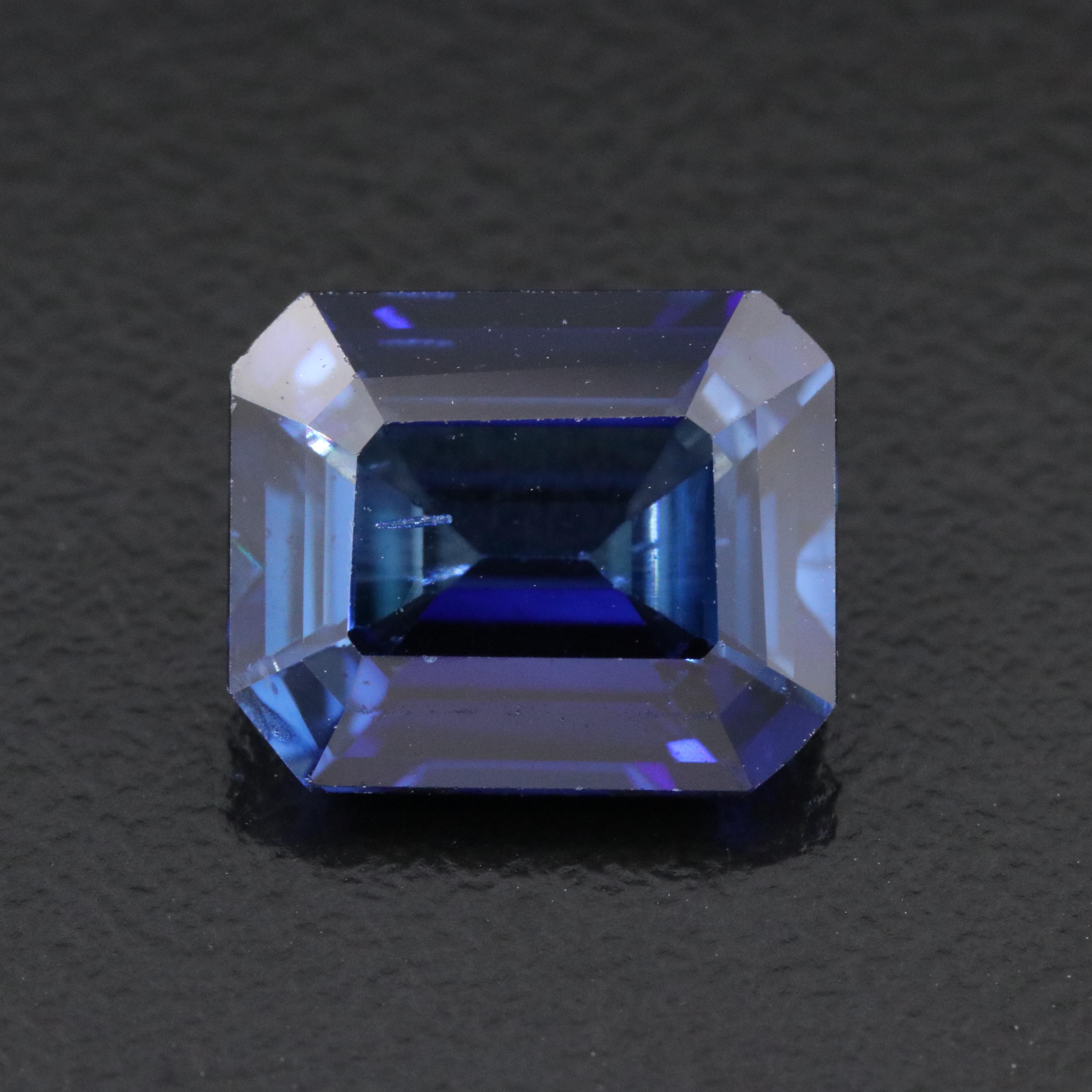 Loose 6.44 CT Lab Grown Sapphire