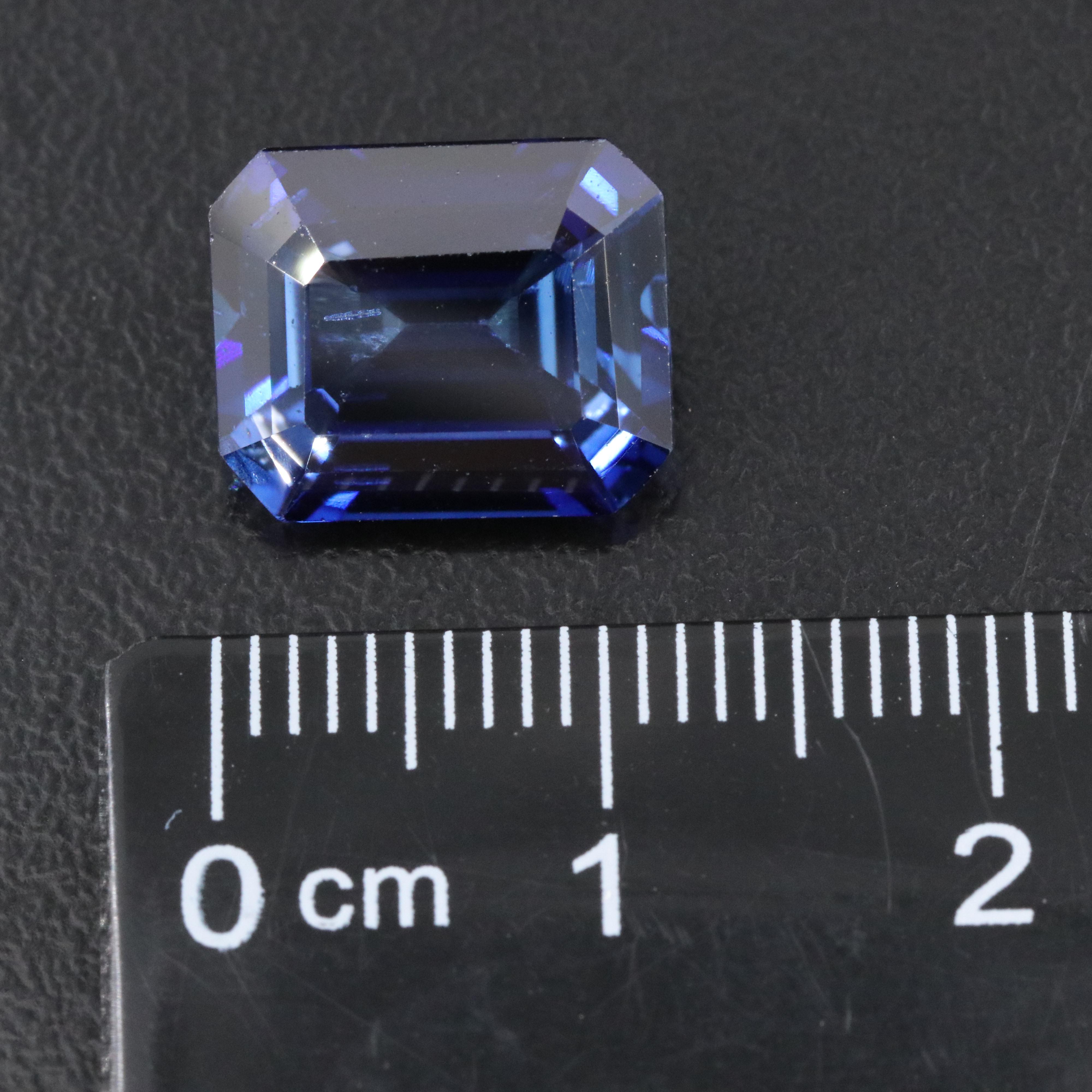 Loose 6.44 CT Lab Grown Sapphire