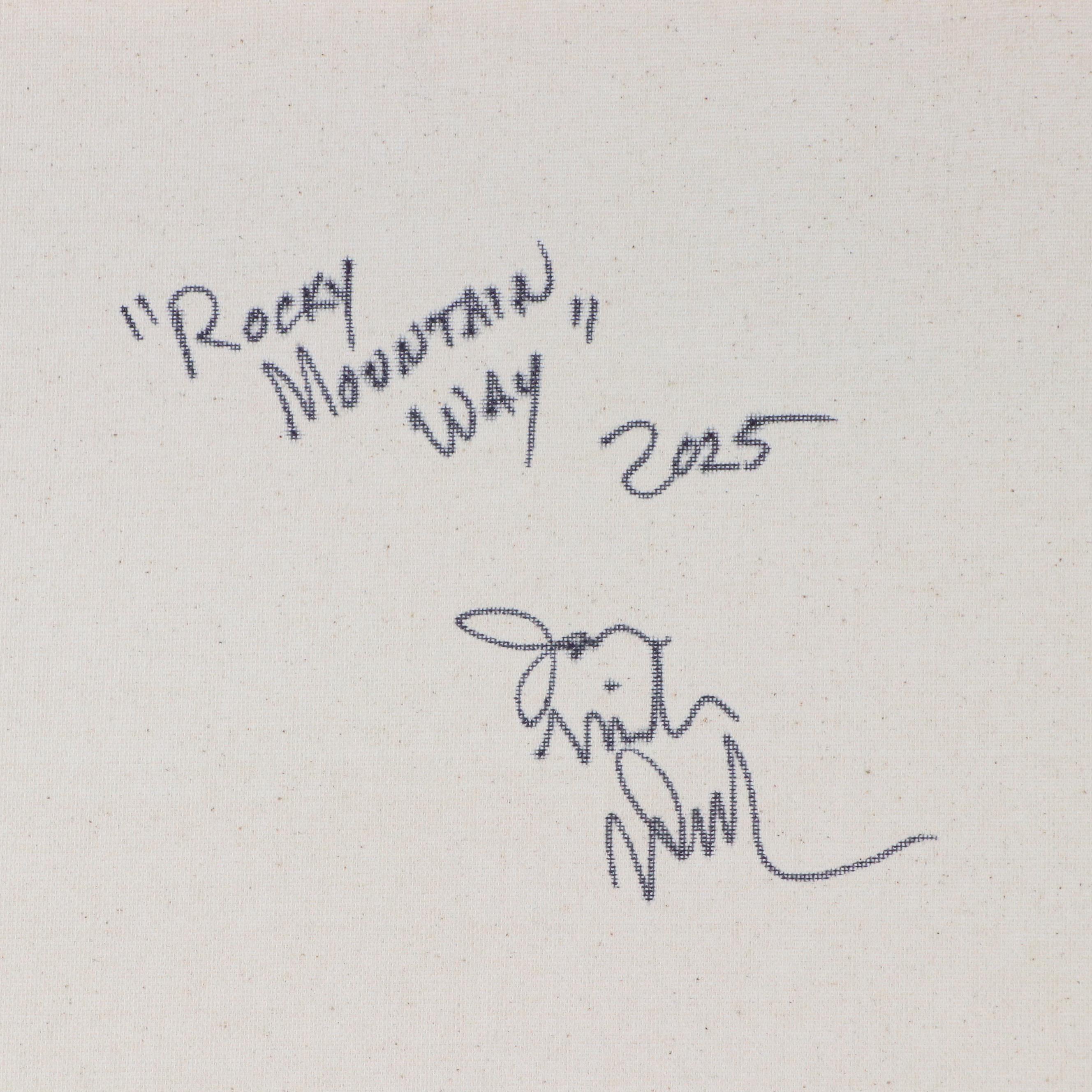 Jason Michael Durham Stylized Landscape Mixed Media Painting "Rocky Mountain..."