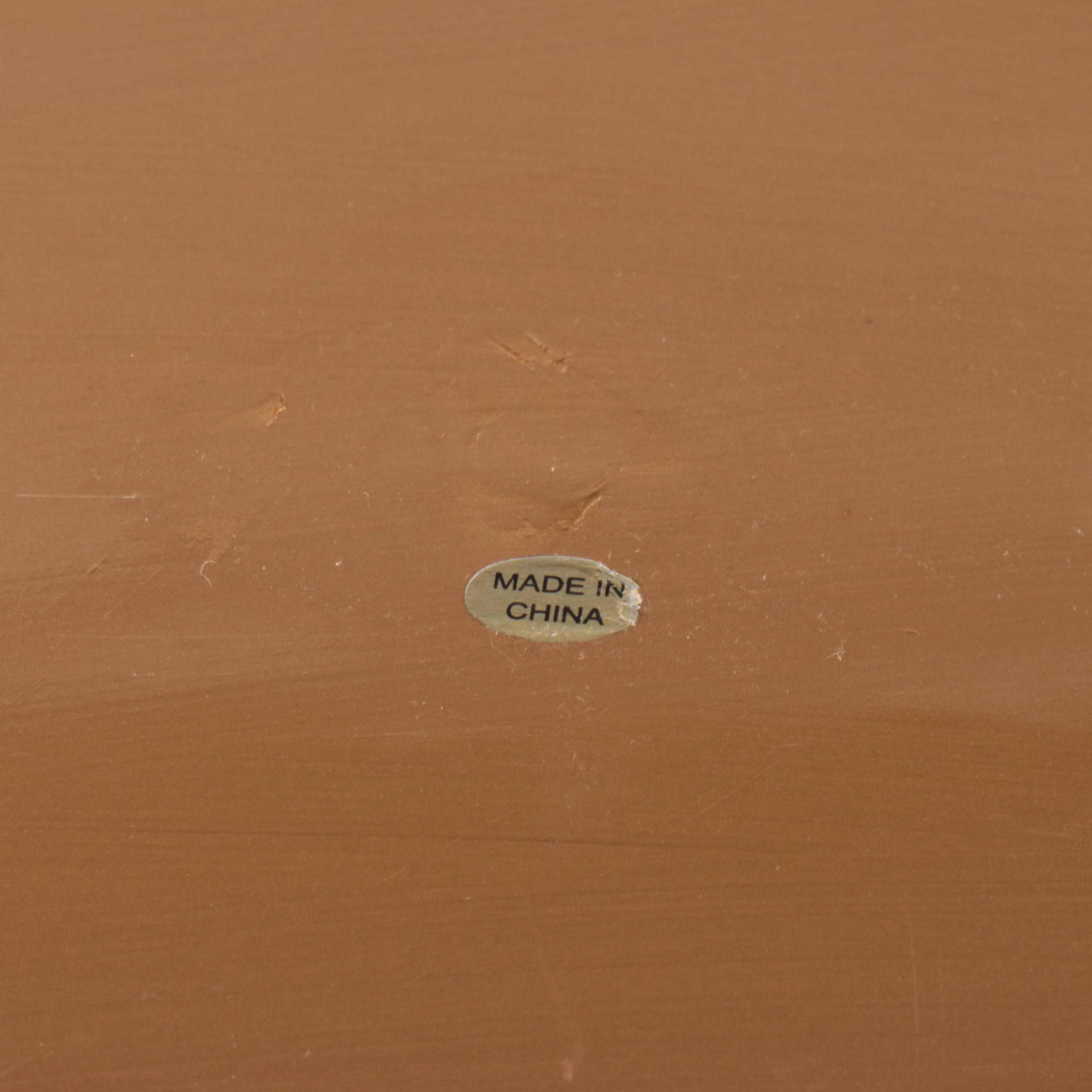 Vintage Embroidered and Lace Edge Table Linens with Tray