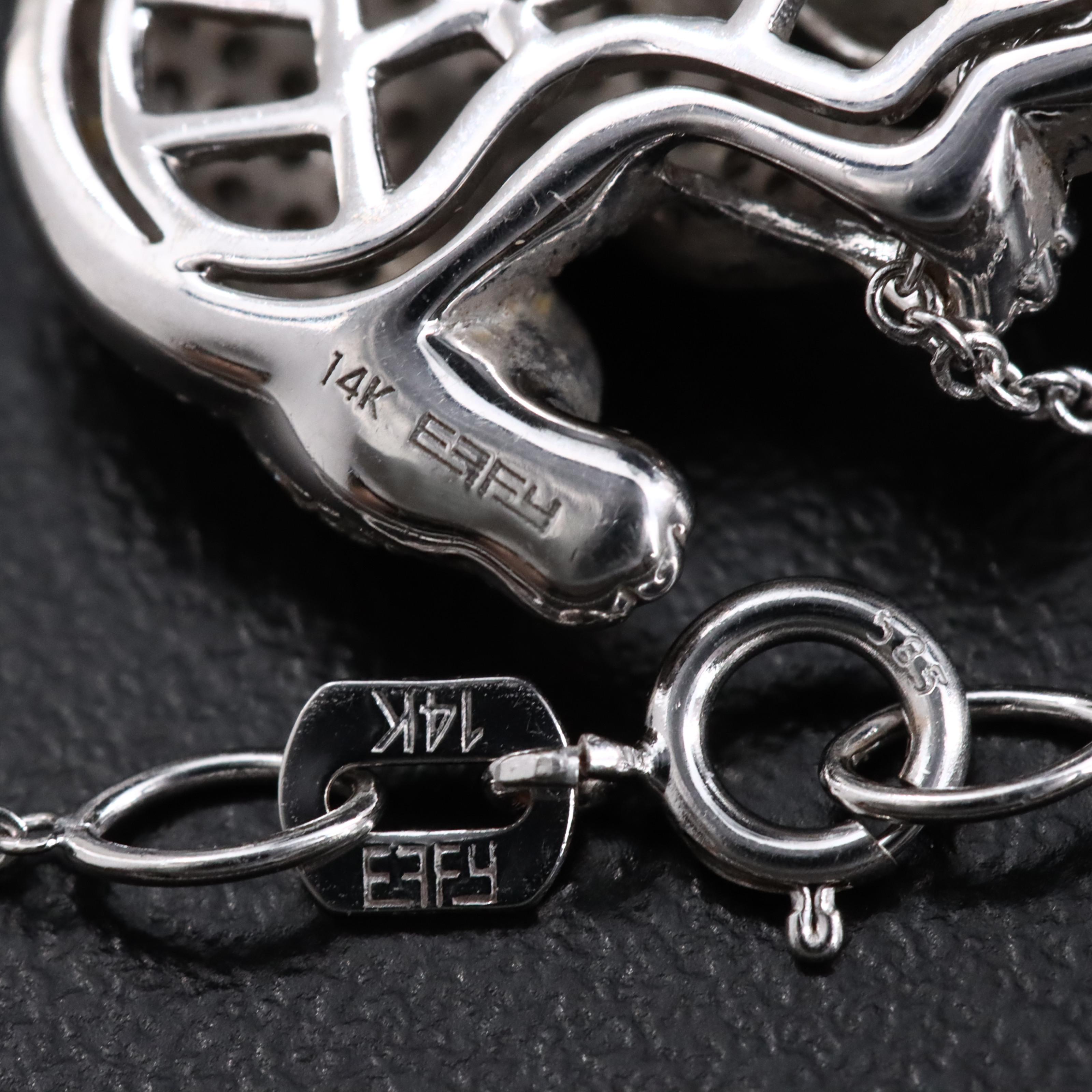 EFFY 14K 0.80 CTW Diamond Koala Pendant Necklace