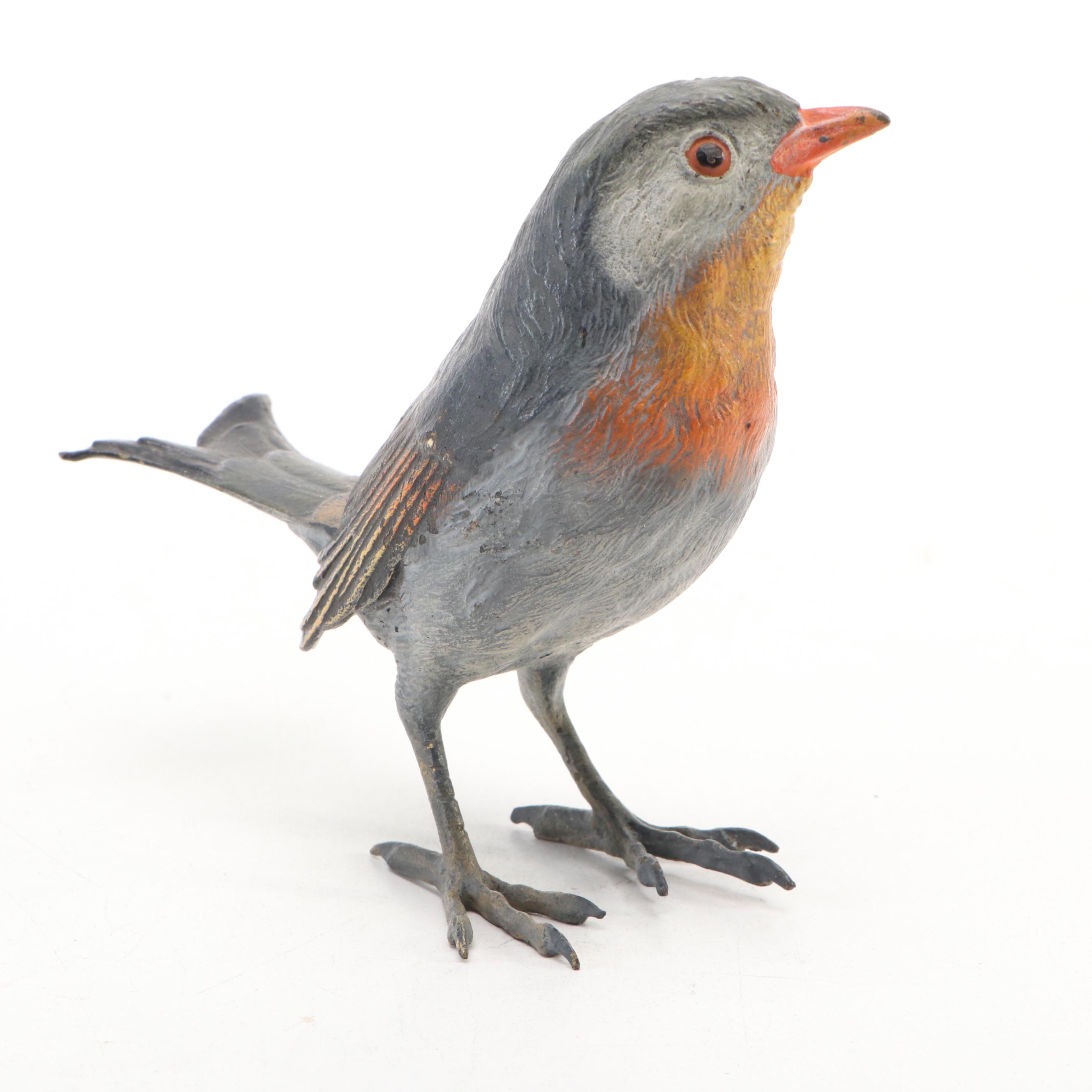 Austrian Cold-Painted Bronze Bird