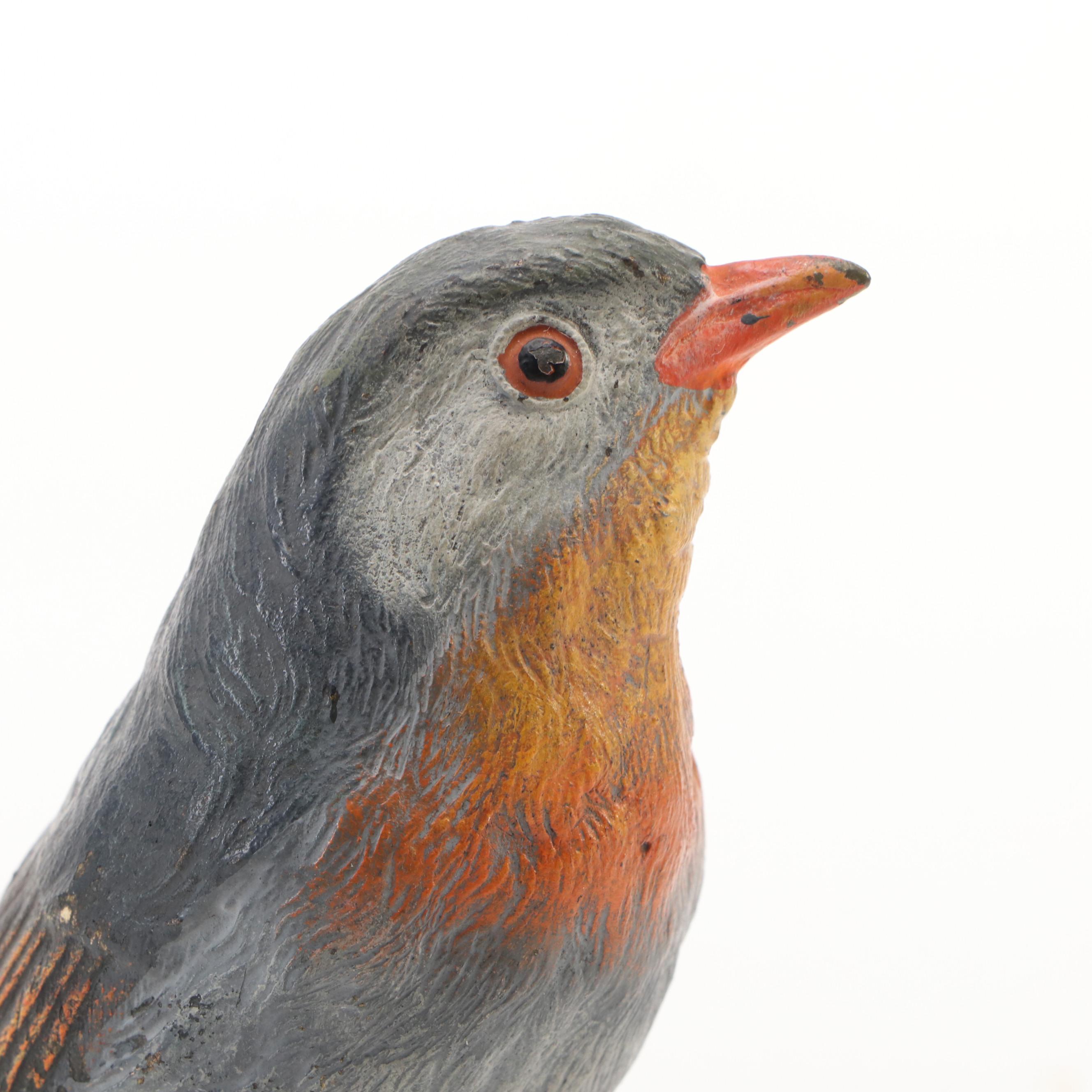 Austrian Cold-Painted Bronze Bird