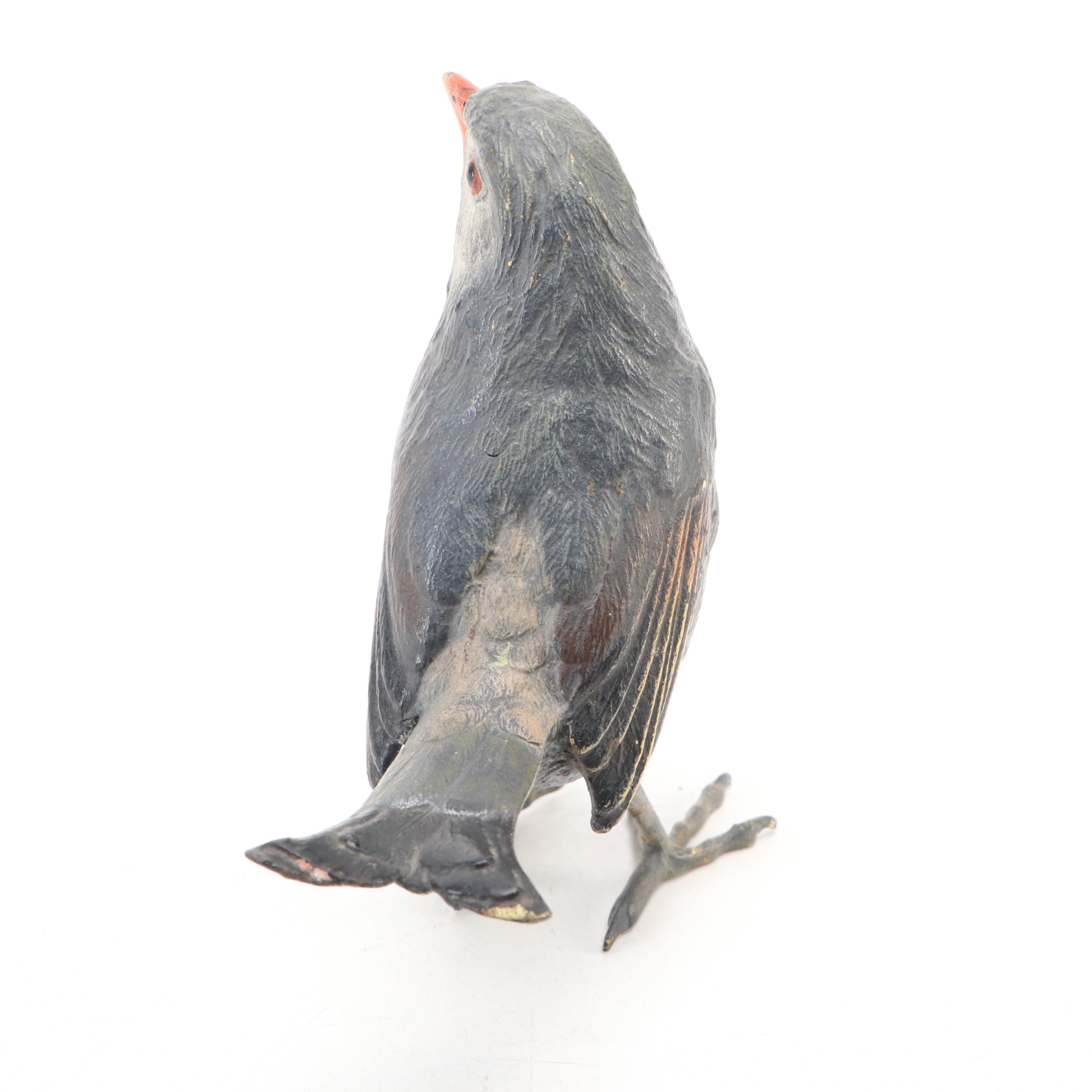 Austrian Cold-Painted Bronze Bird