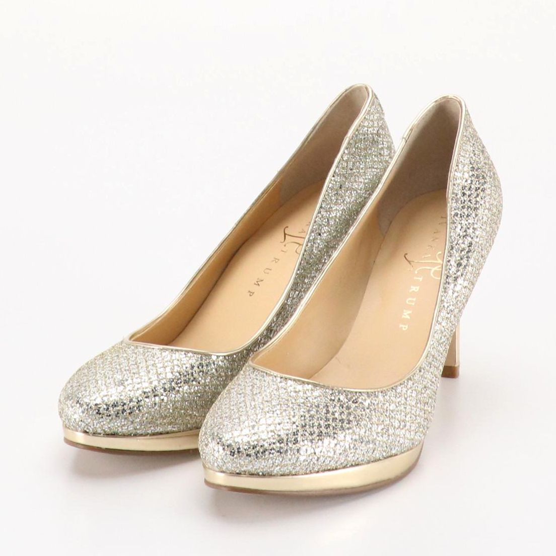 Ivanka Trump "Sophia 2" Glittered Round-Toe Pumps in Box