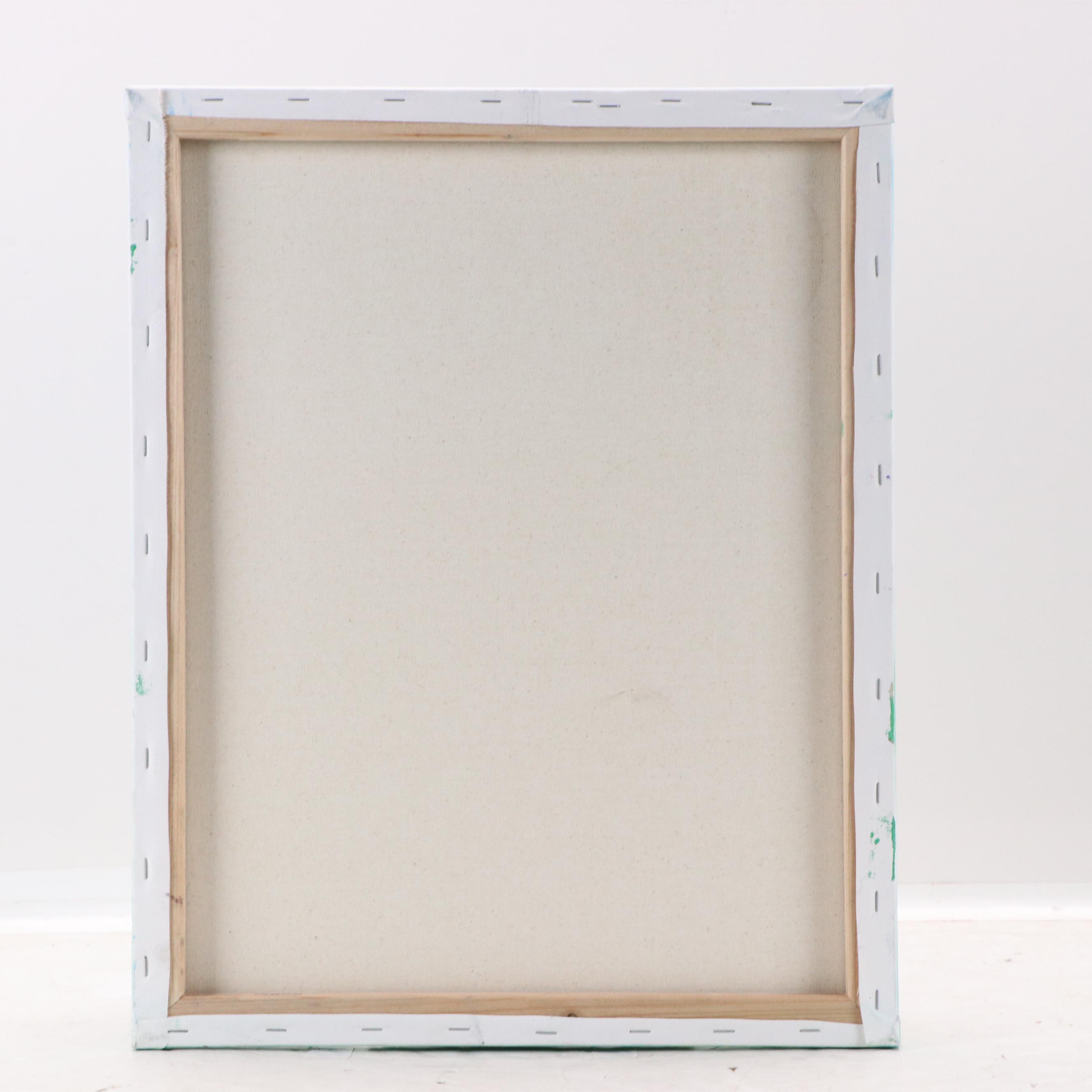 Jason Michael Durham Stylized Landscape Mixed Media Painting "Wildflowers," 2025