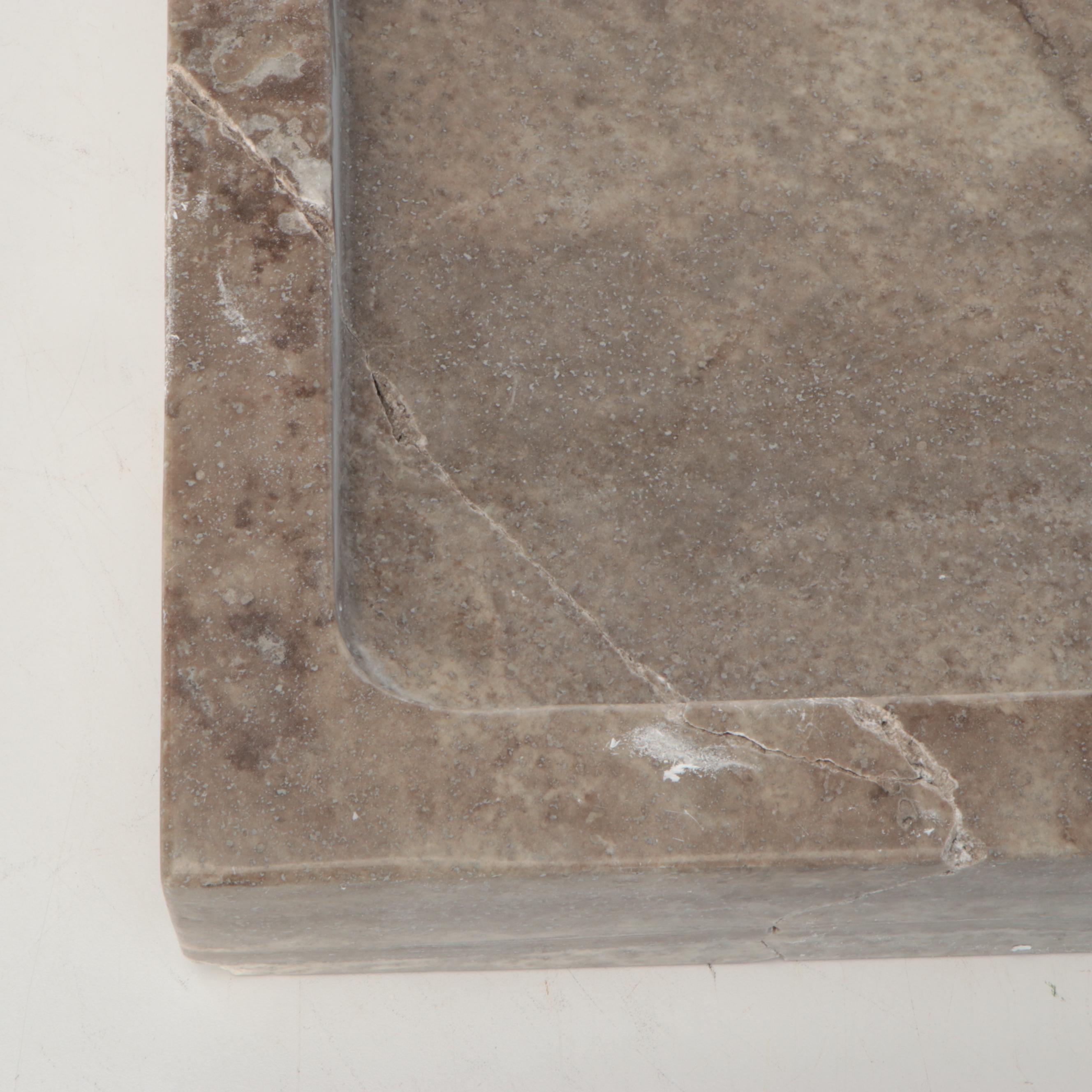 Contemporary Travertine Bathroom Sink