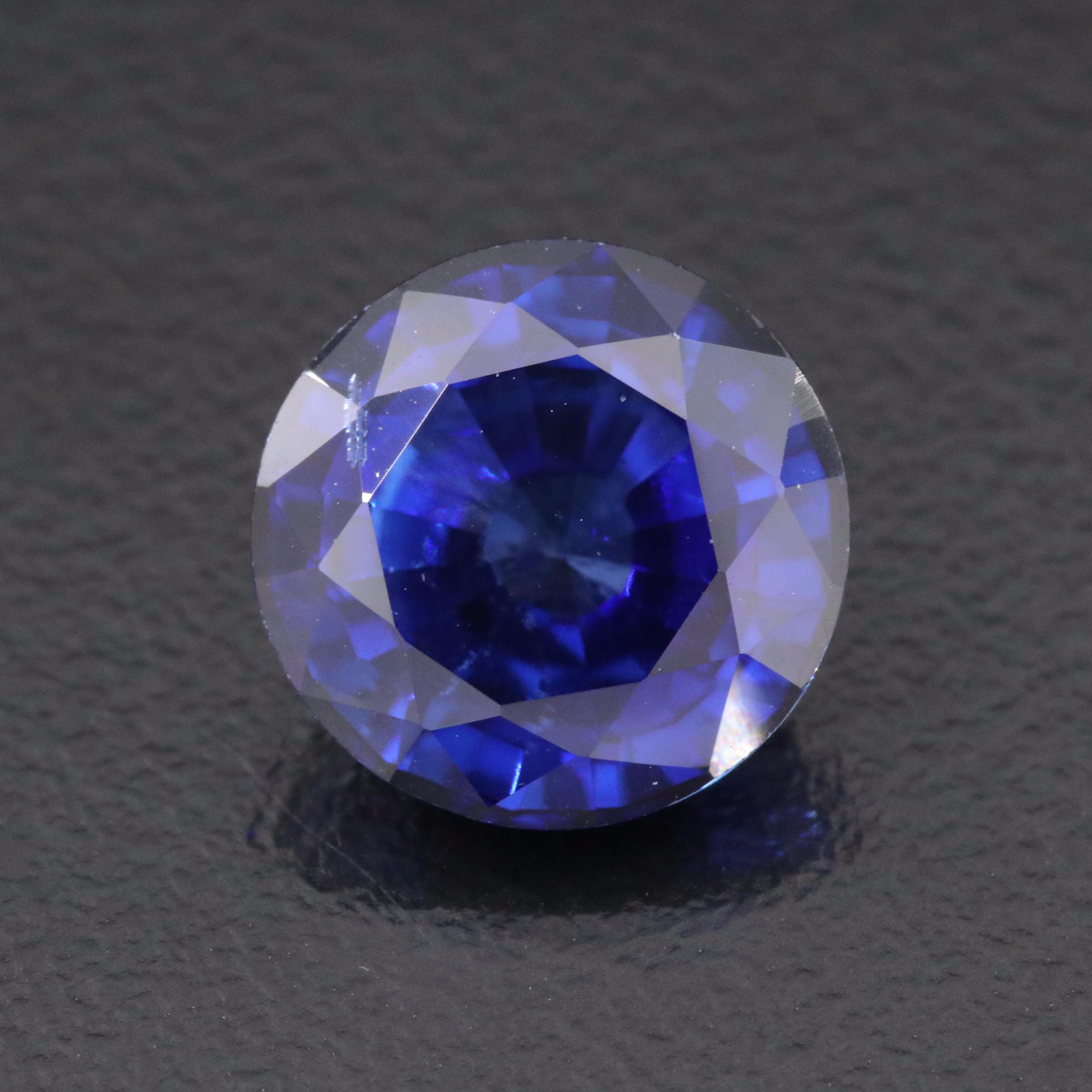 Loose 6.70 CT Lab Grown Sapphire