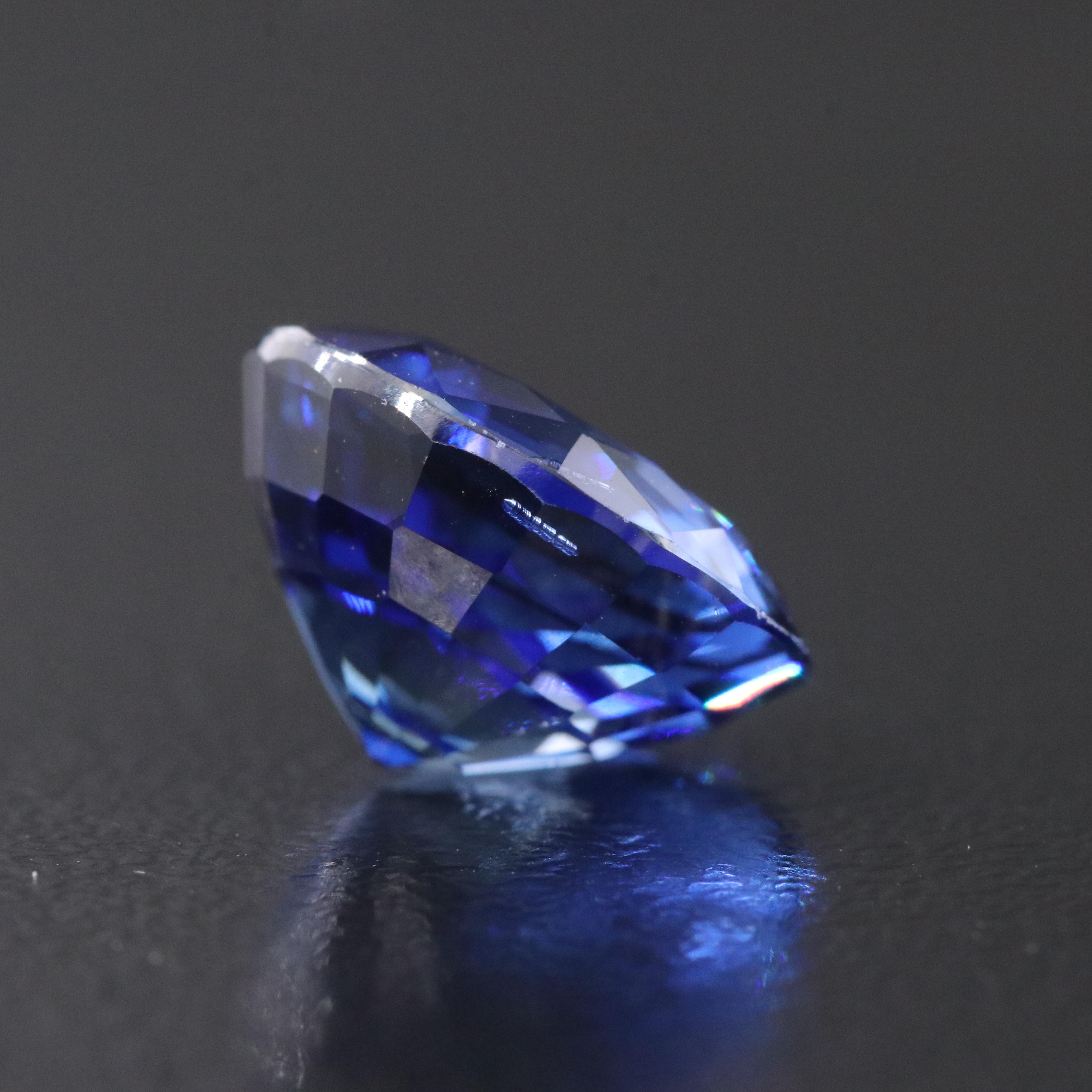 Loose 6.70 CT Lab Grown Sapphire