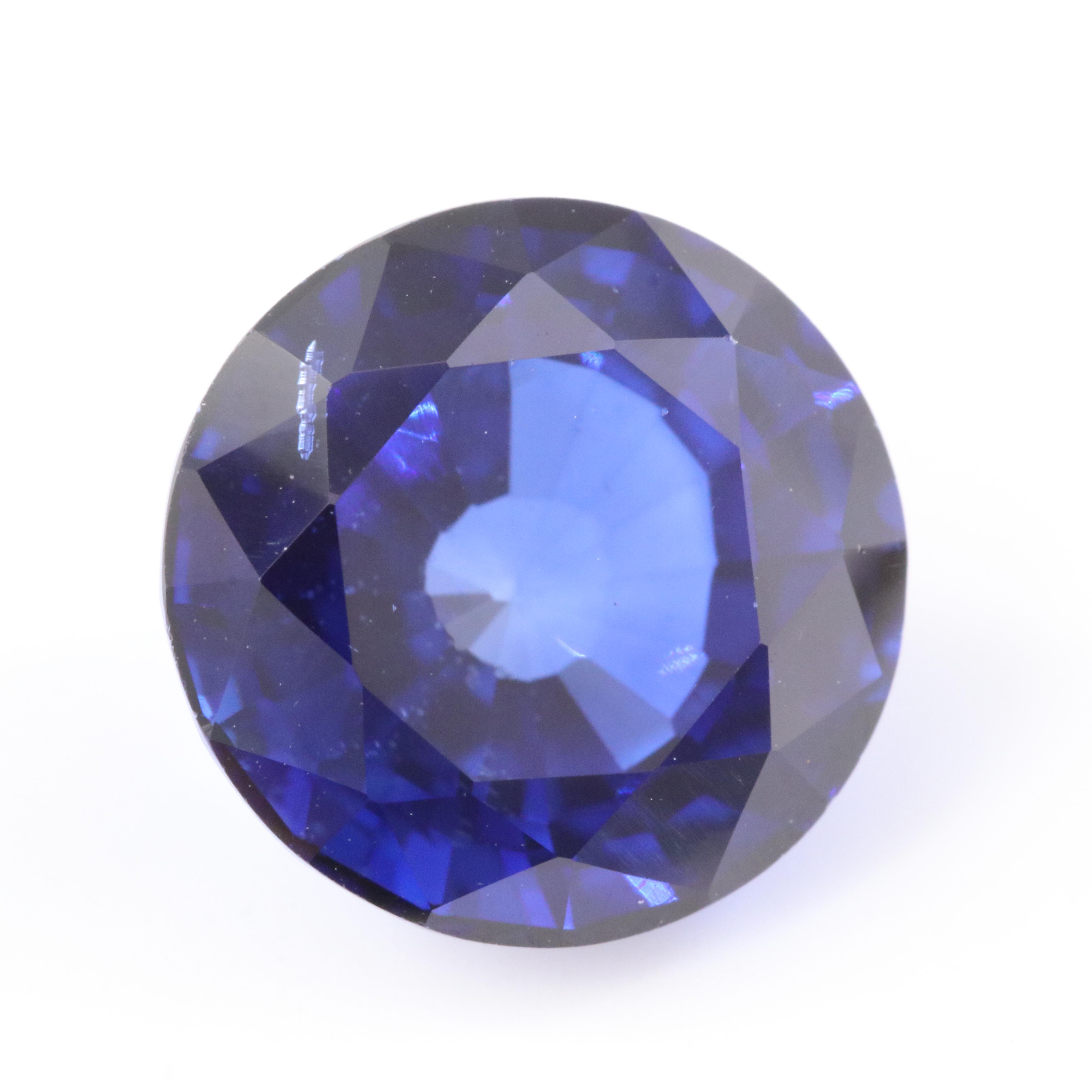 Loose 6.70 CT Lab Grown Sapphire