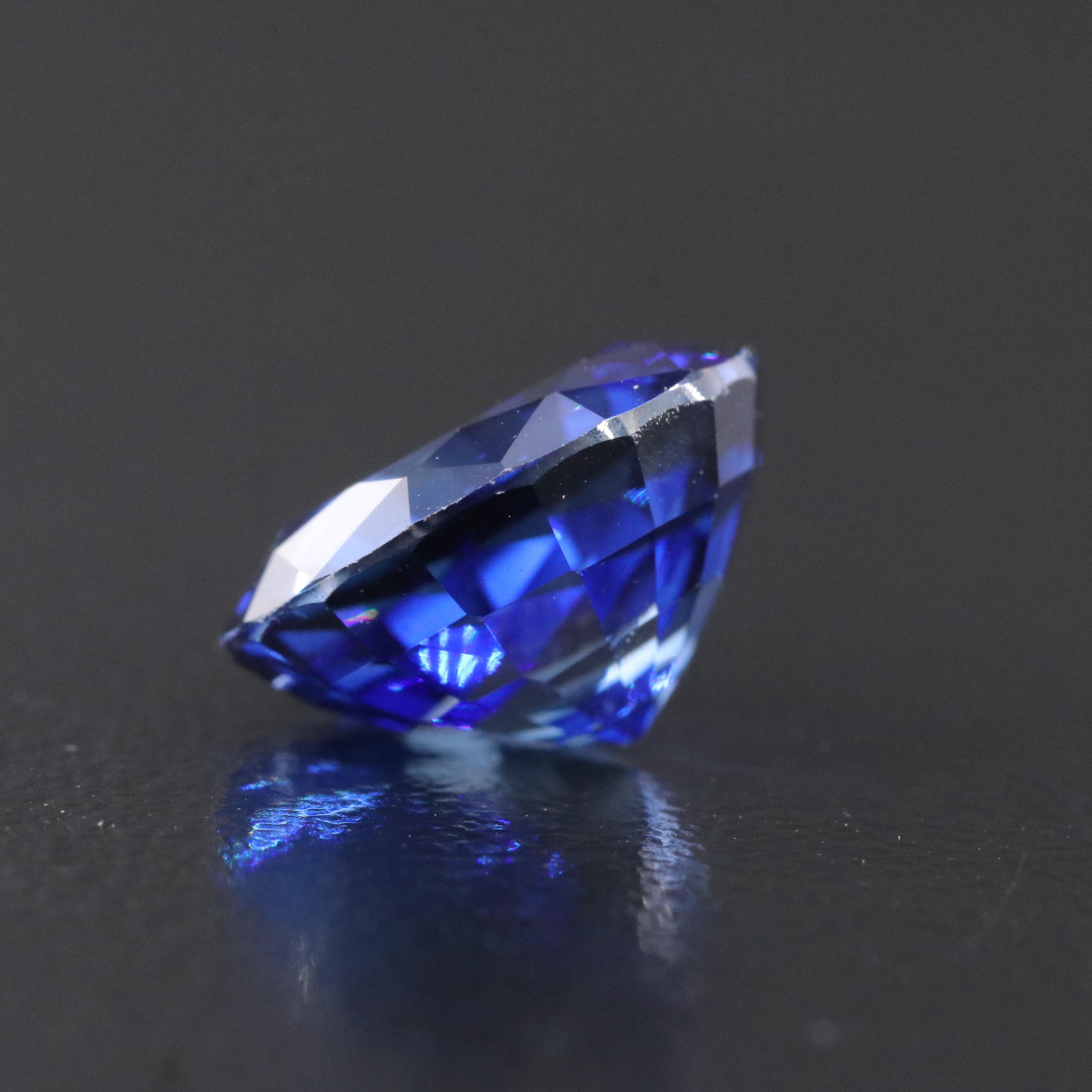 Loose 6.70 CT Lab Grown Sapphire