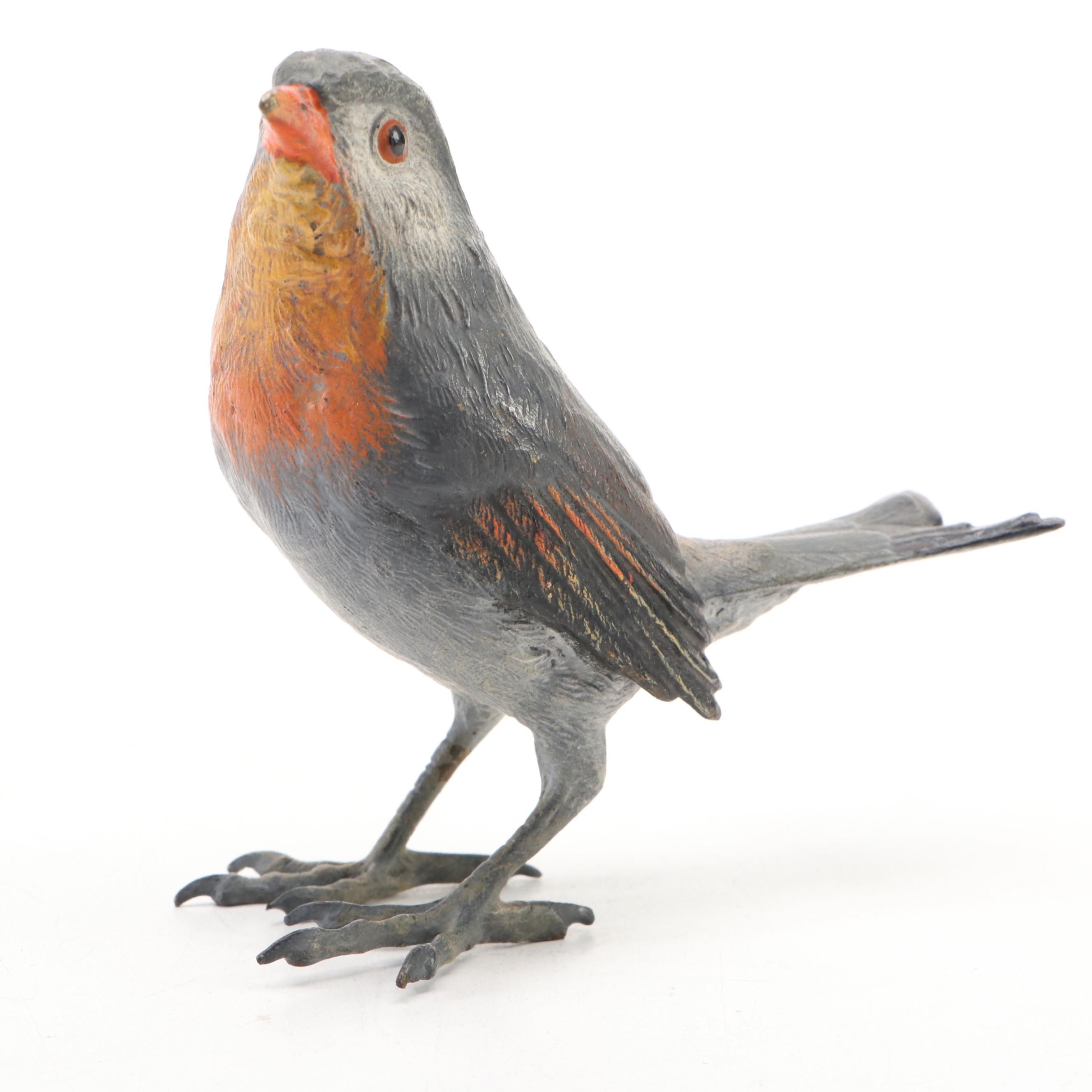Austrian Cold-Painted Bronze Bird