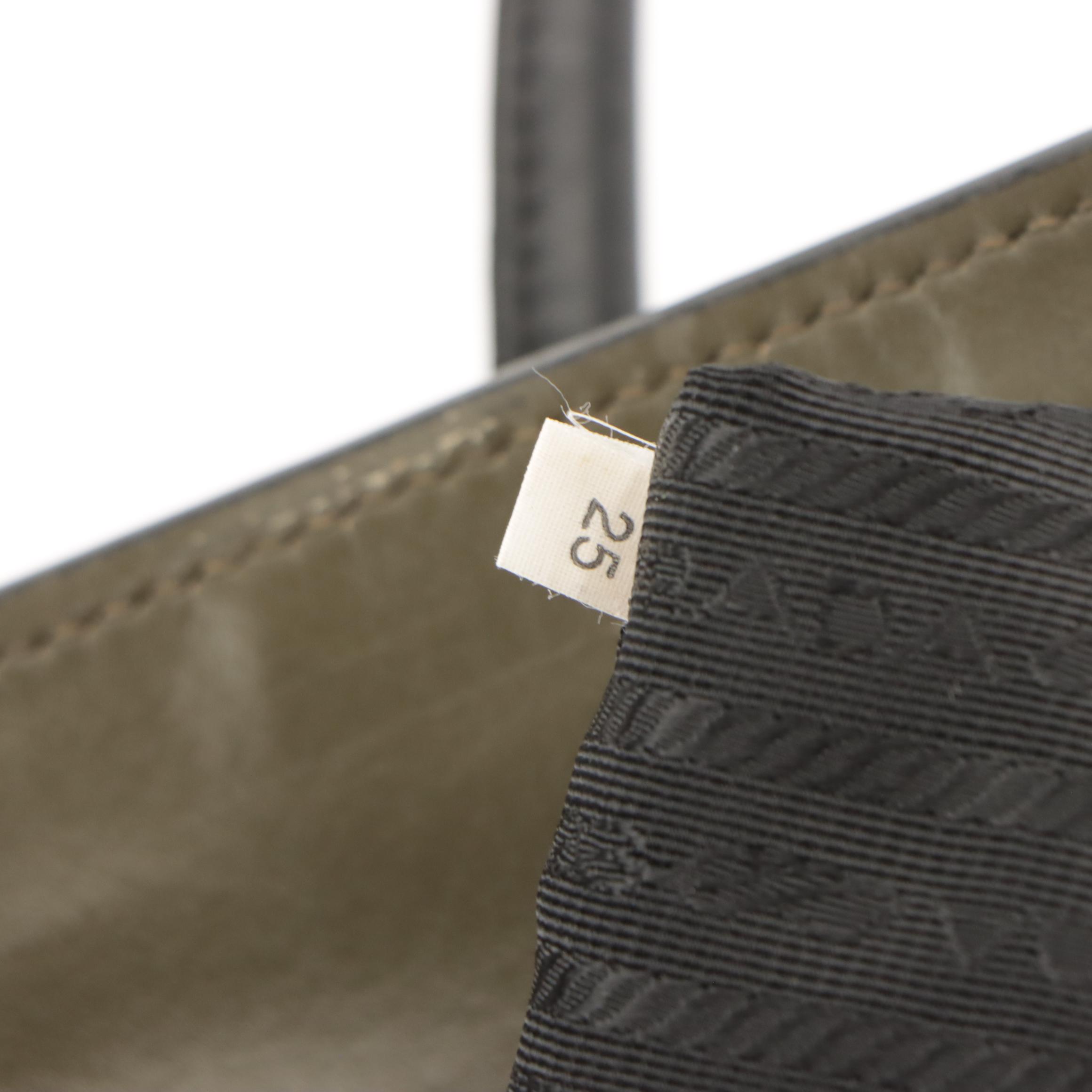 Prada Bicolor Leather Two-Way Tote