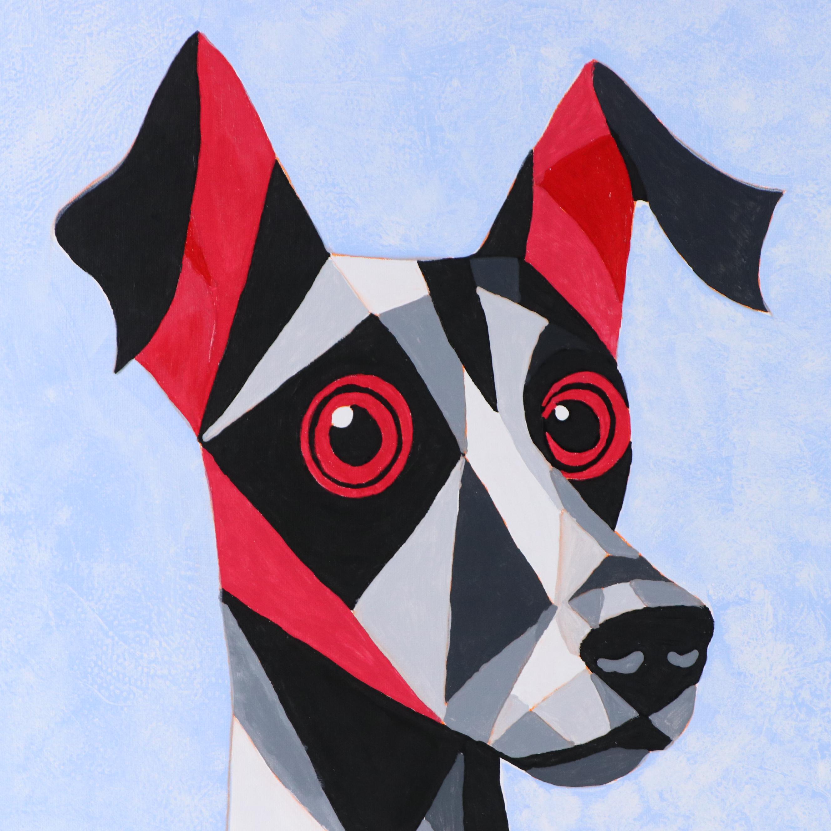 deSanto Stylized Acrylic Painting of a Dog "Dogma Dream," 2025