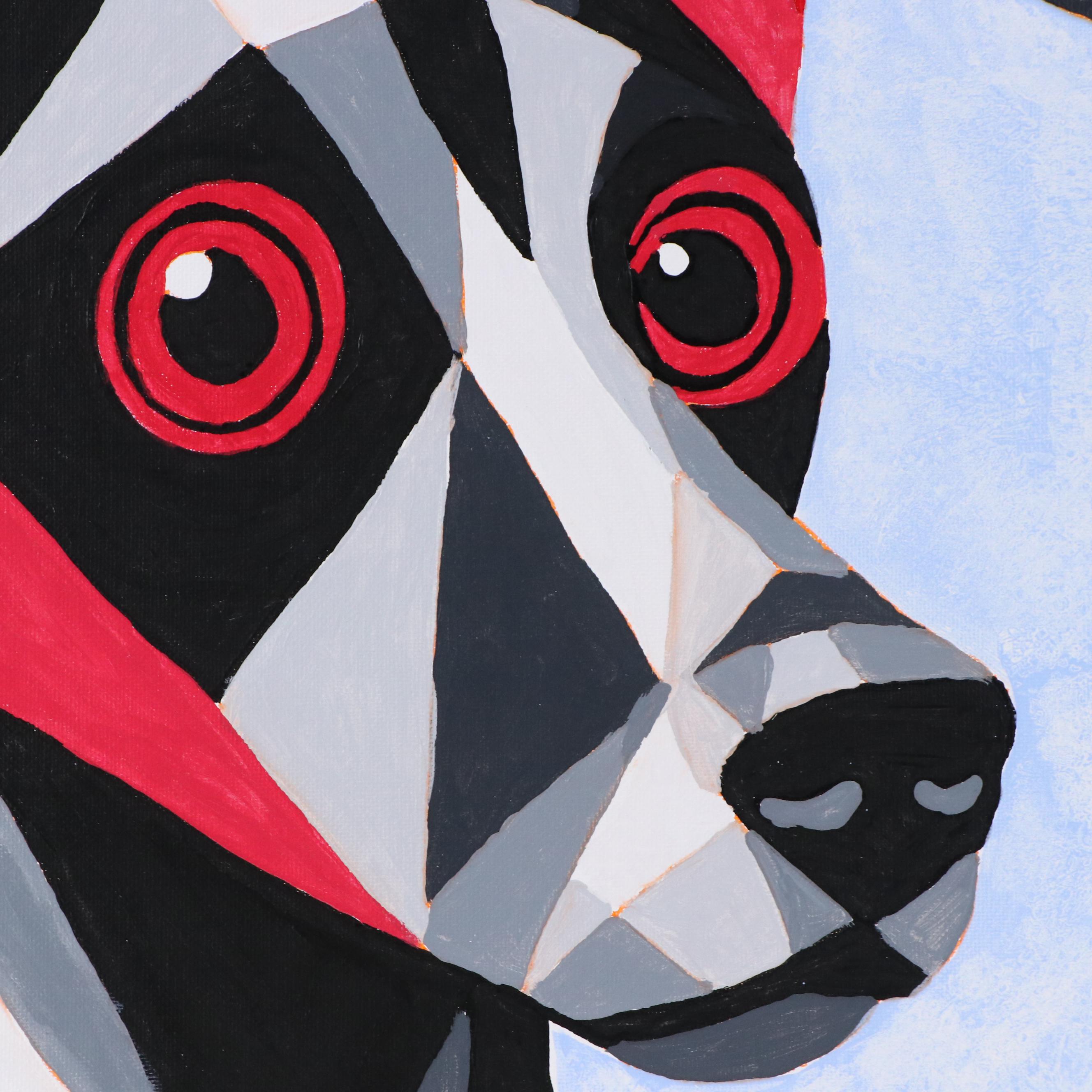 deSanto Stylized Acrylic Painting of a Dog "Dogma Dream," 2025