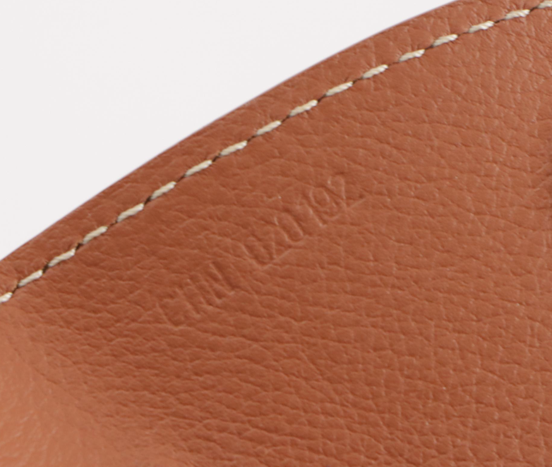 Goyard Croc Universel Magnetic Bag Clip in Tan Calfskin Leather with Gift Box