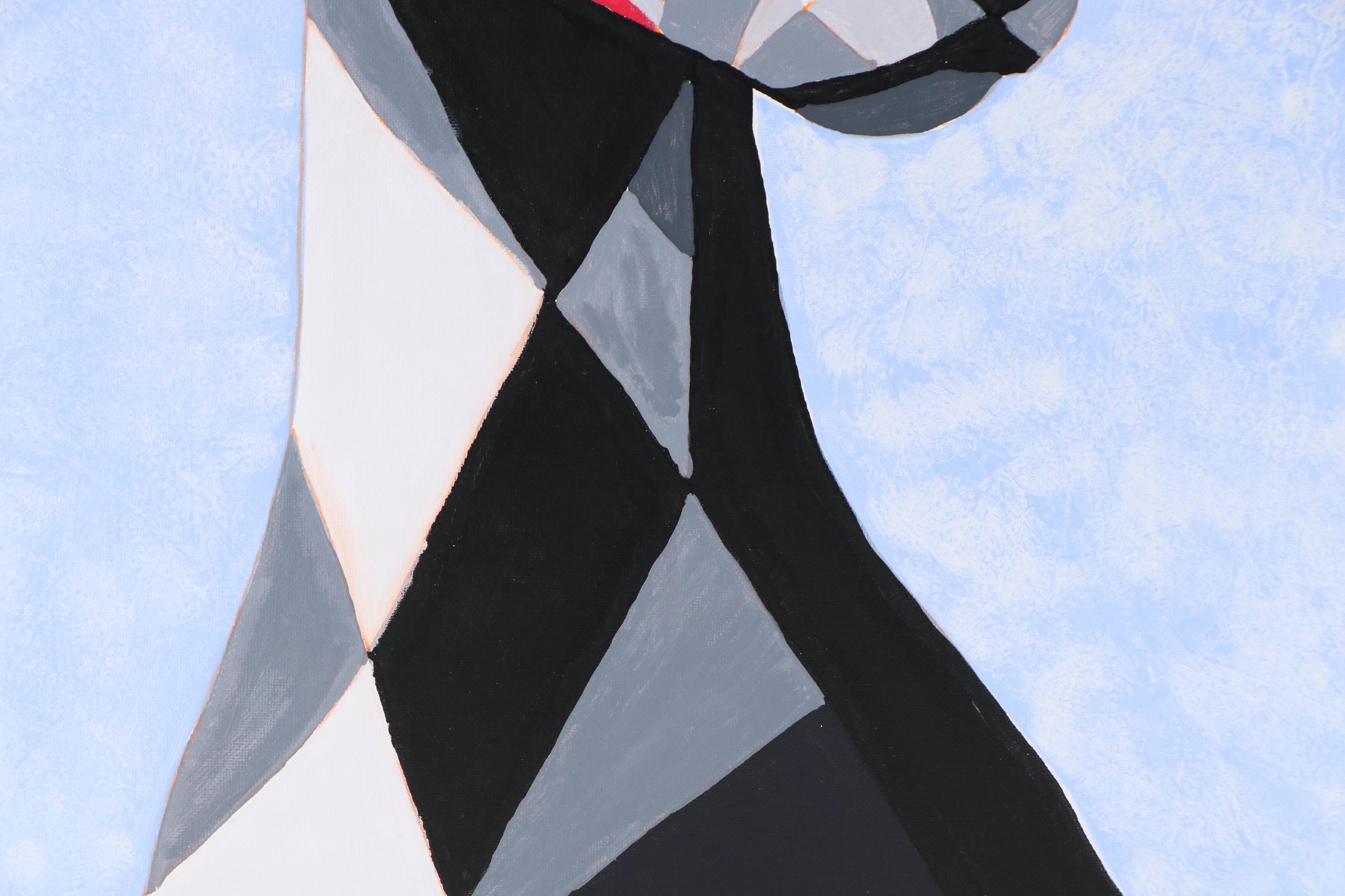 deSanto Stylized Acrylic Painting of a Dog "Dogma Dream," 2025