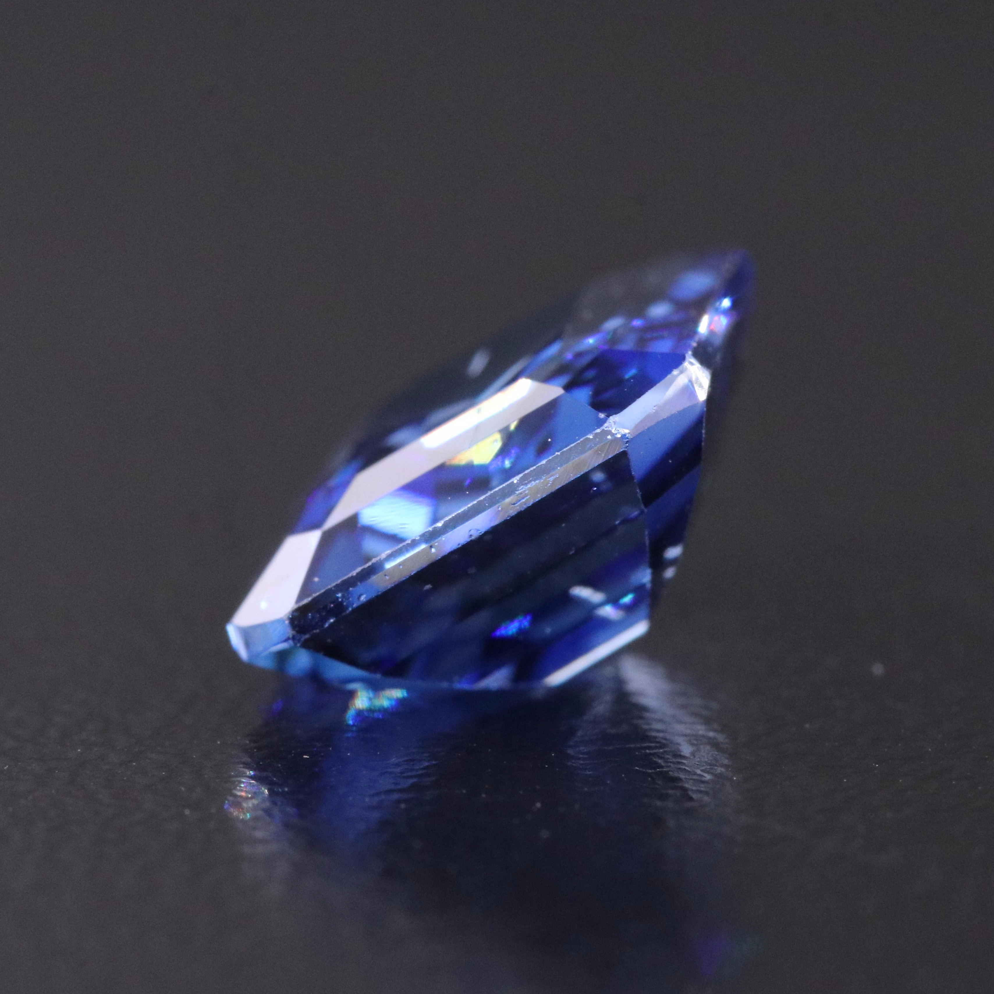 Loose 7.05 CT Lab Grown Sapphire