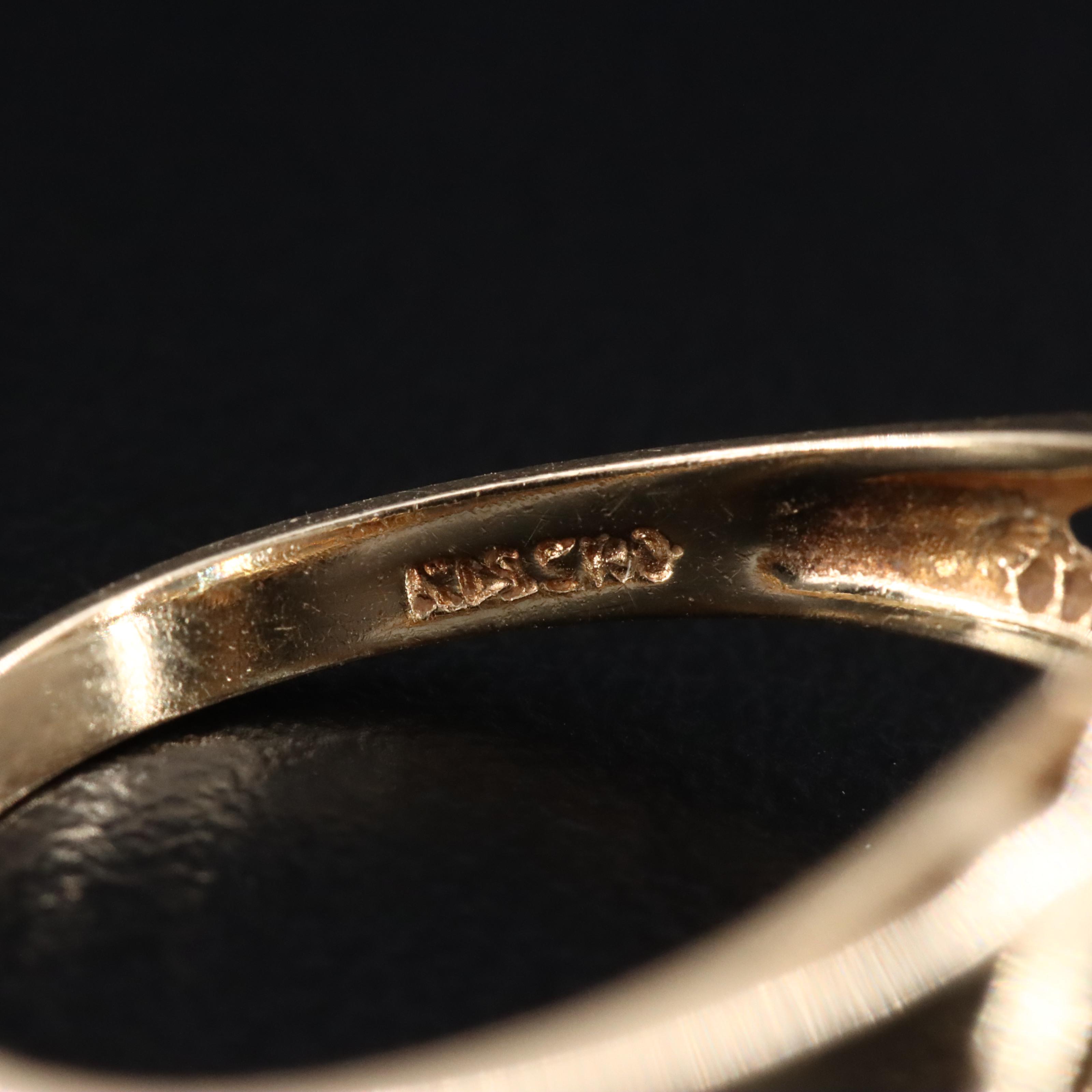 14K Aquamarine and Diamond Ring